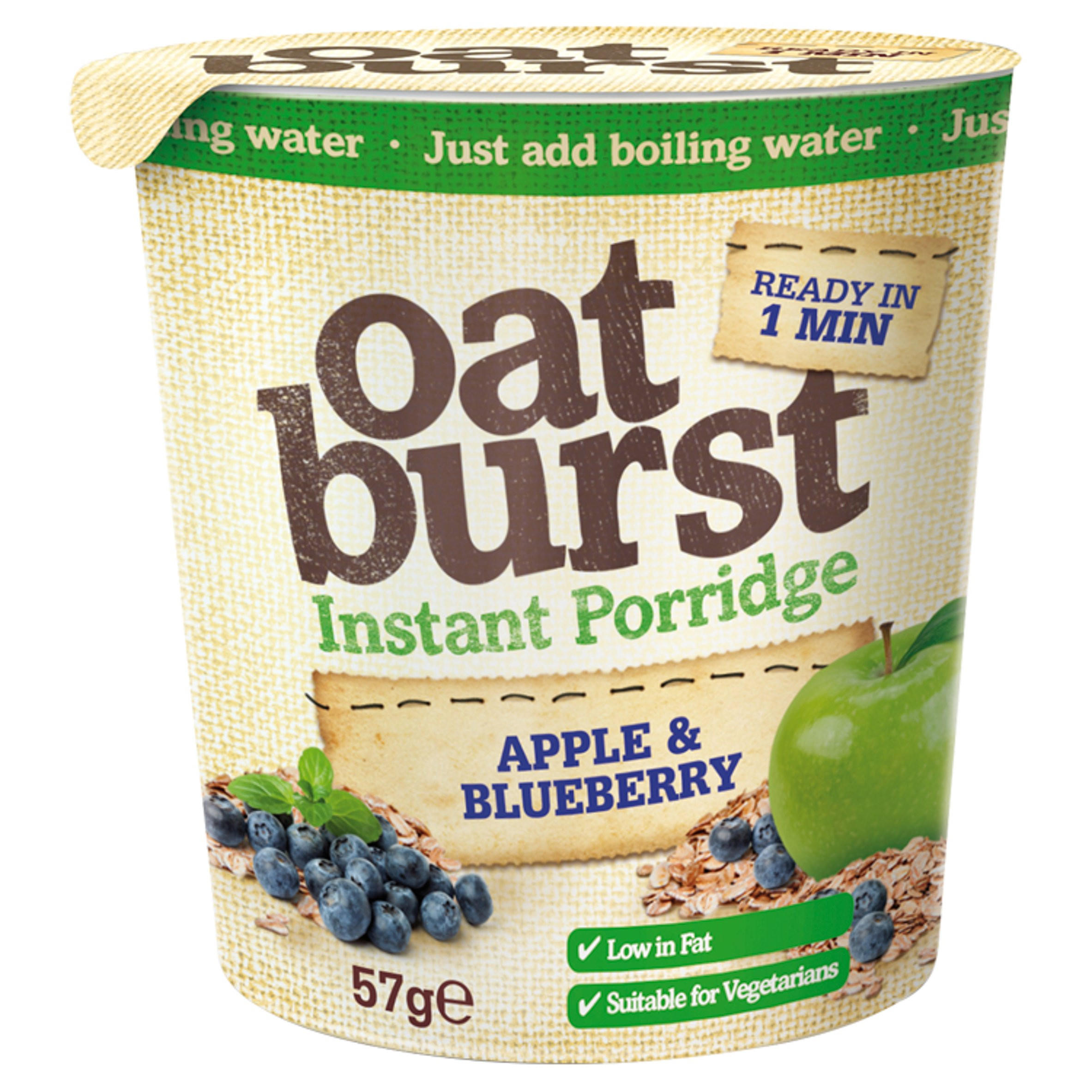 Oatburst Instant Porridge Apple & Blueberry 57g
