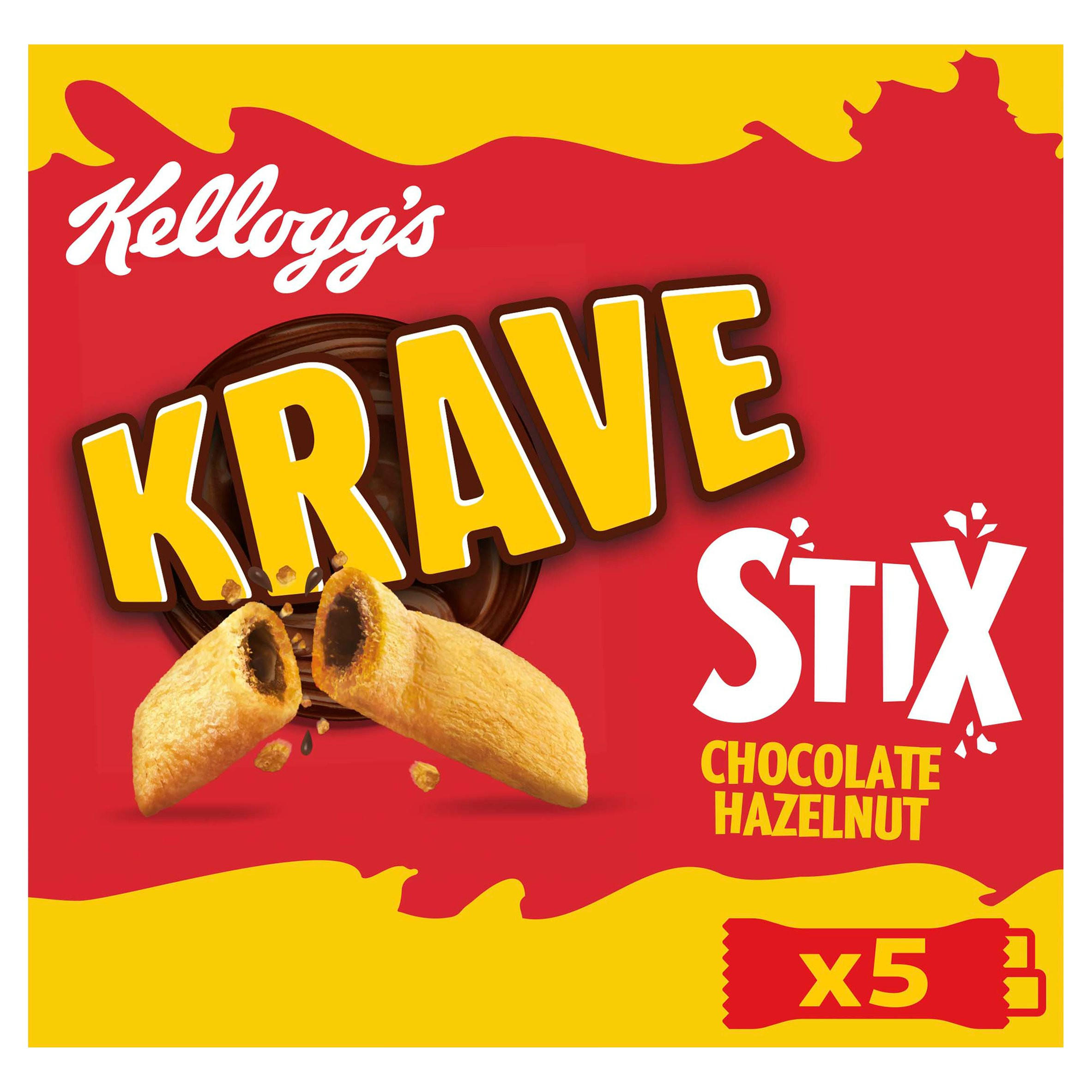 Kellogg's Krave Chocolate Hazelnut Stix Snack Bars 5x20.5g