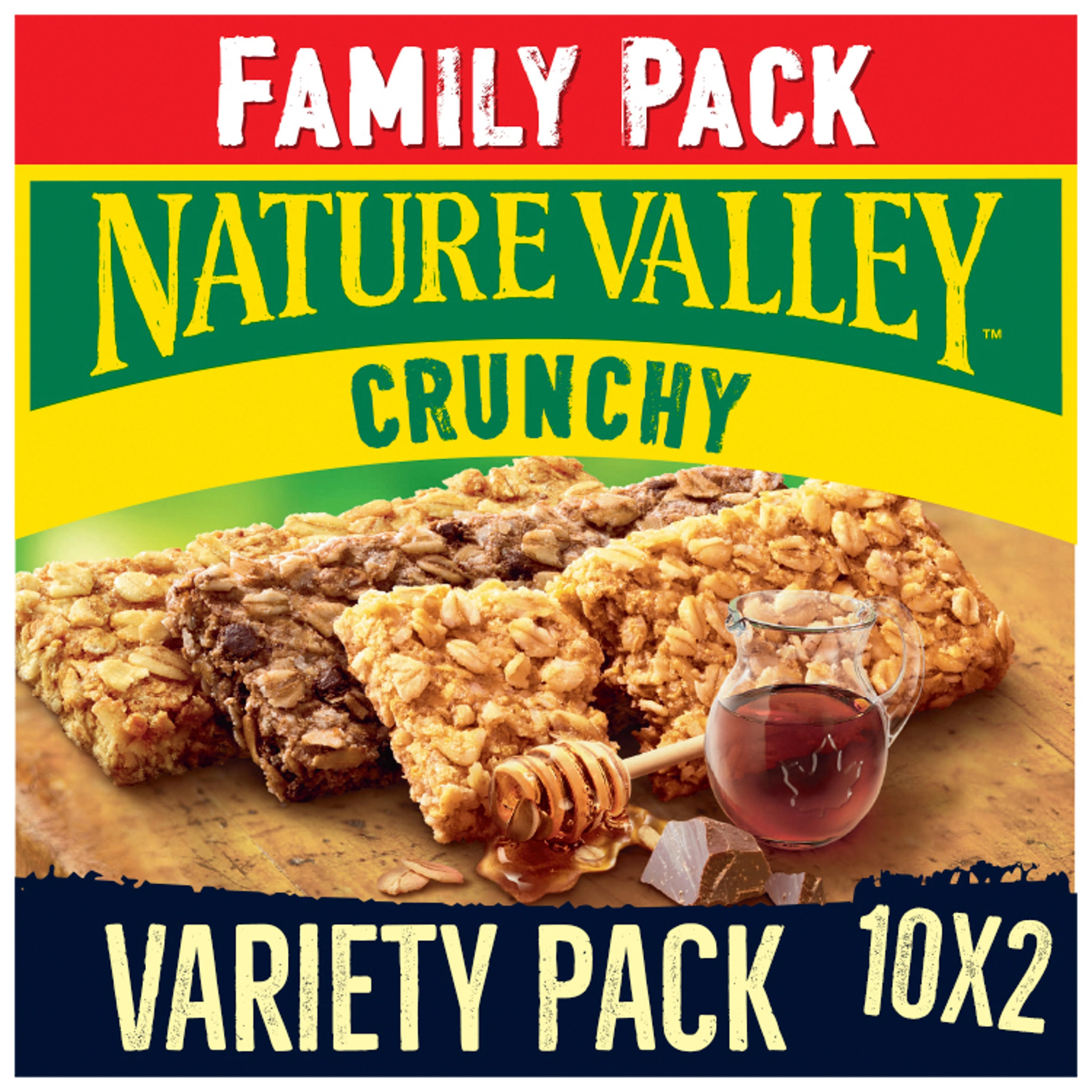 Nature Valley Crunchy Variety Pack Cereal Bars 10 x 42g (420g)