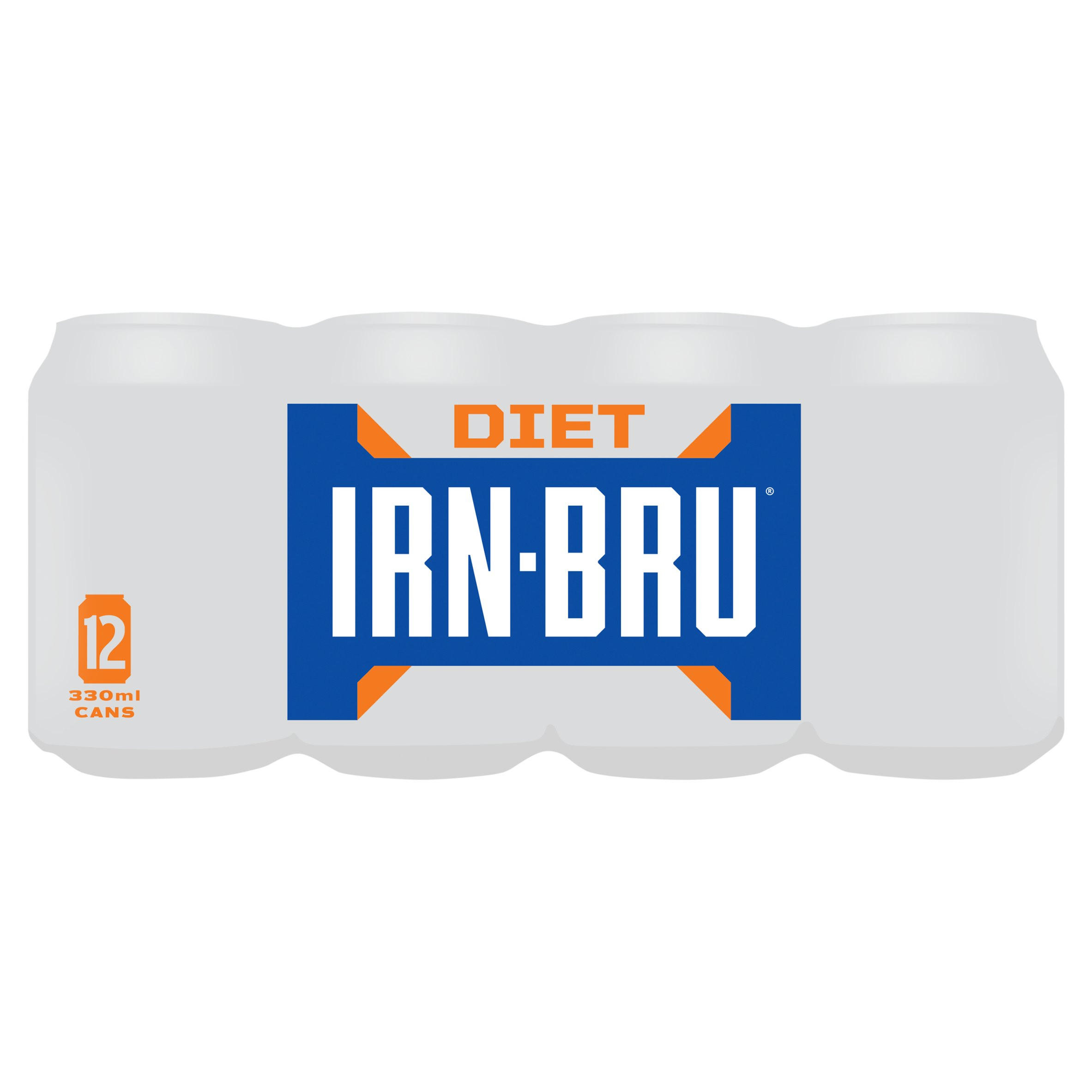 DIET IRN-BRU Soft Drink Can Multipack 12x330ml