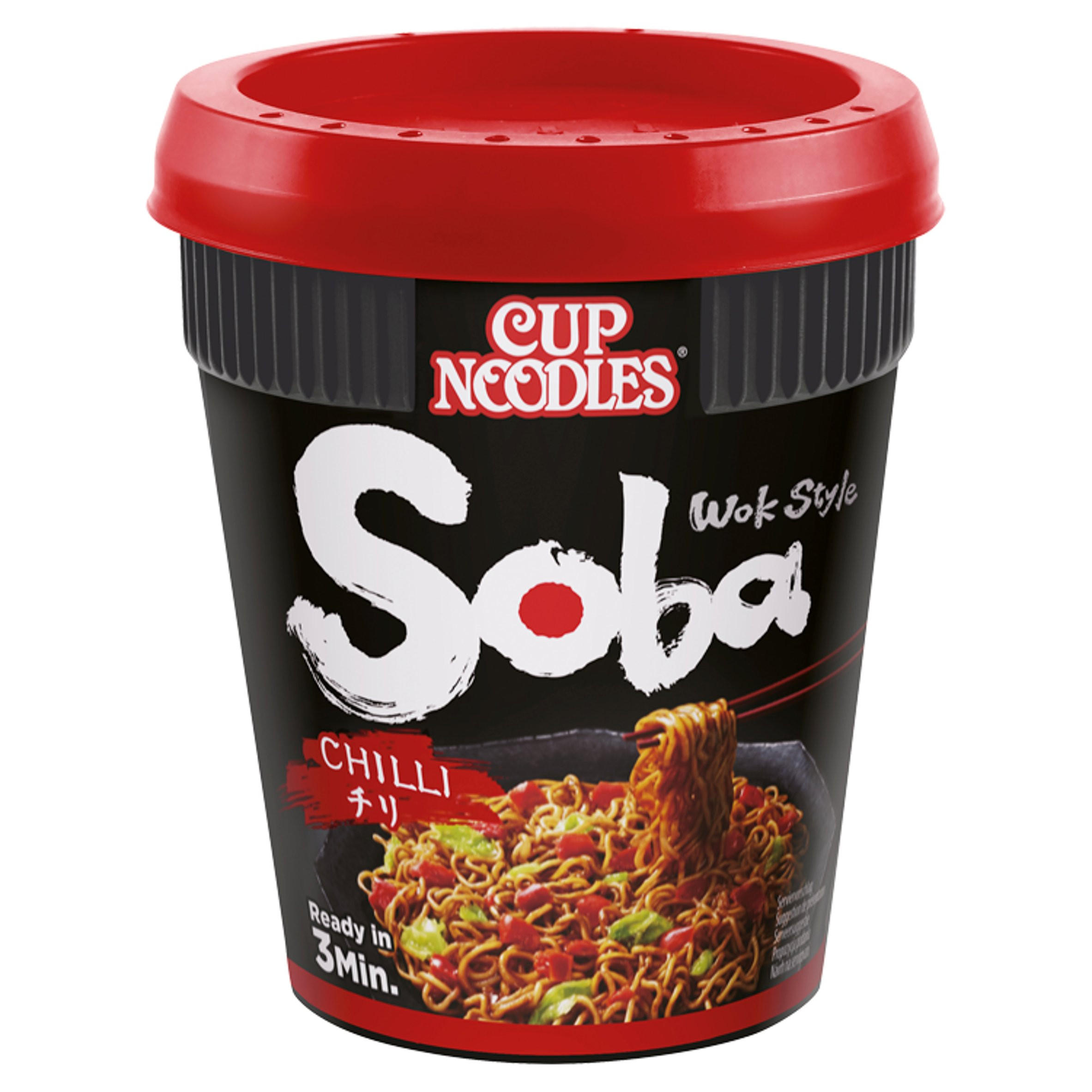 Nissin Soba Chilli Instant Wok Style Noodles Pot 92g