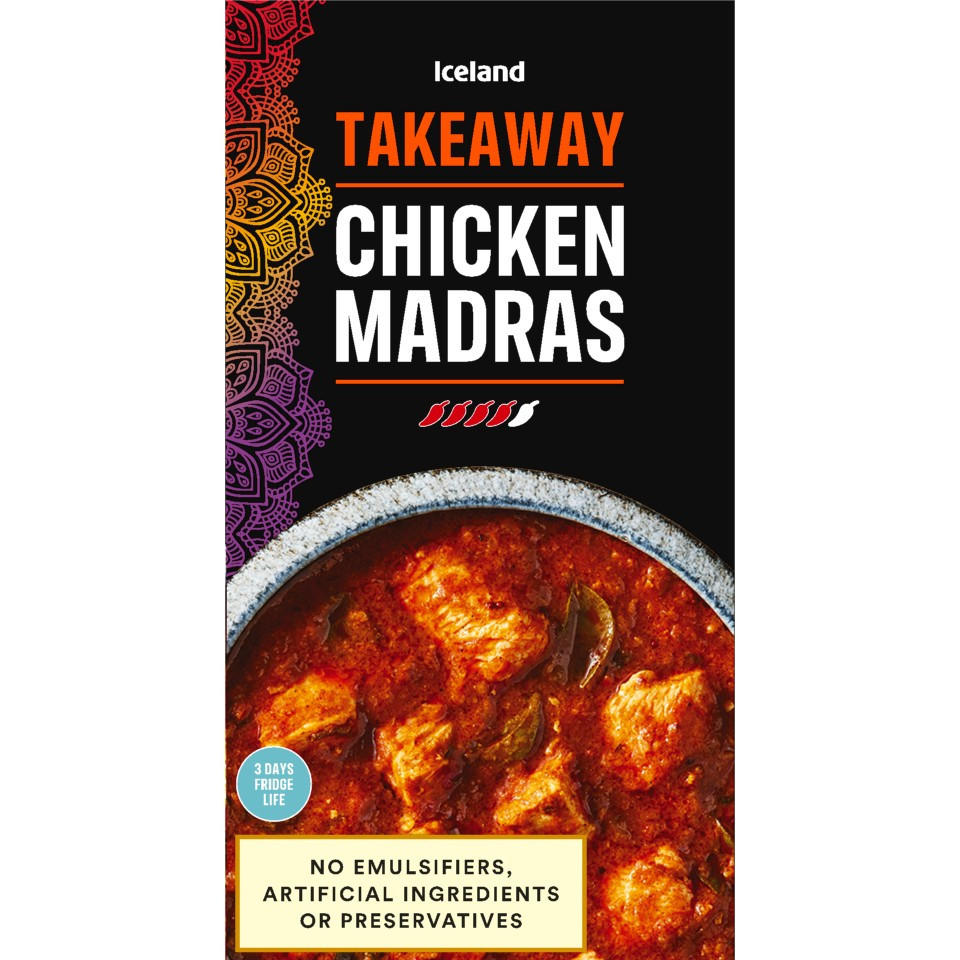 Iceland Takeaway Chicken Madras 375g