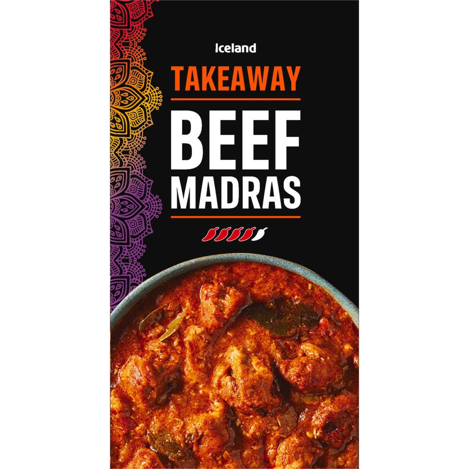 Iceland Takeaway Beef Madras 375g