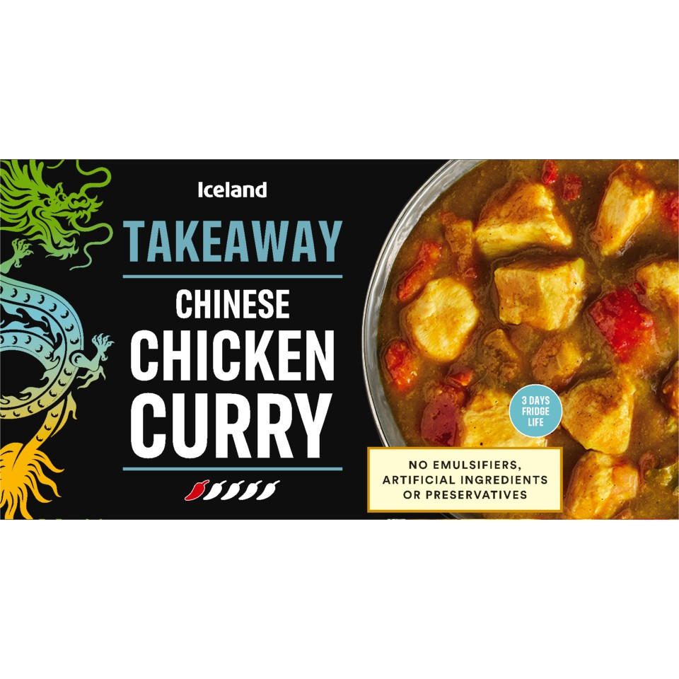 Iceland Takeaway Chinese Chicken Curry 375g