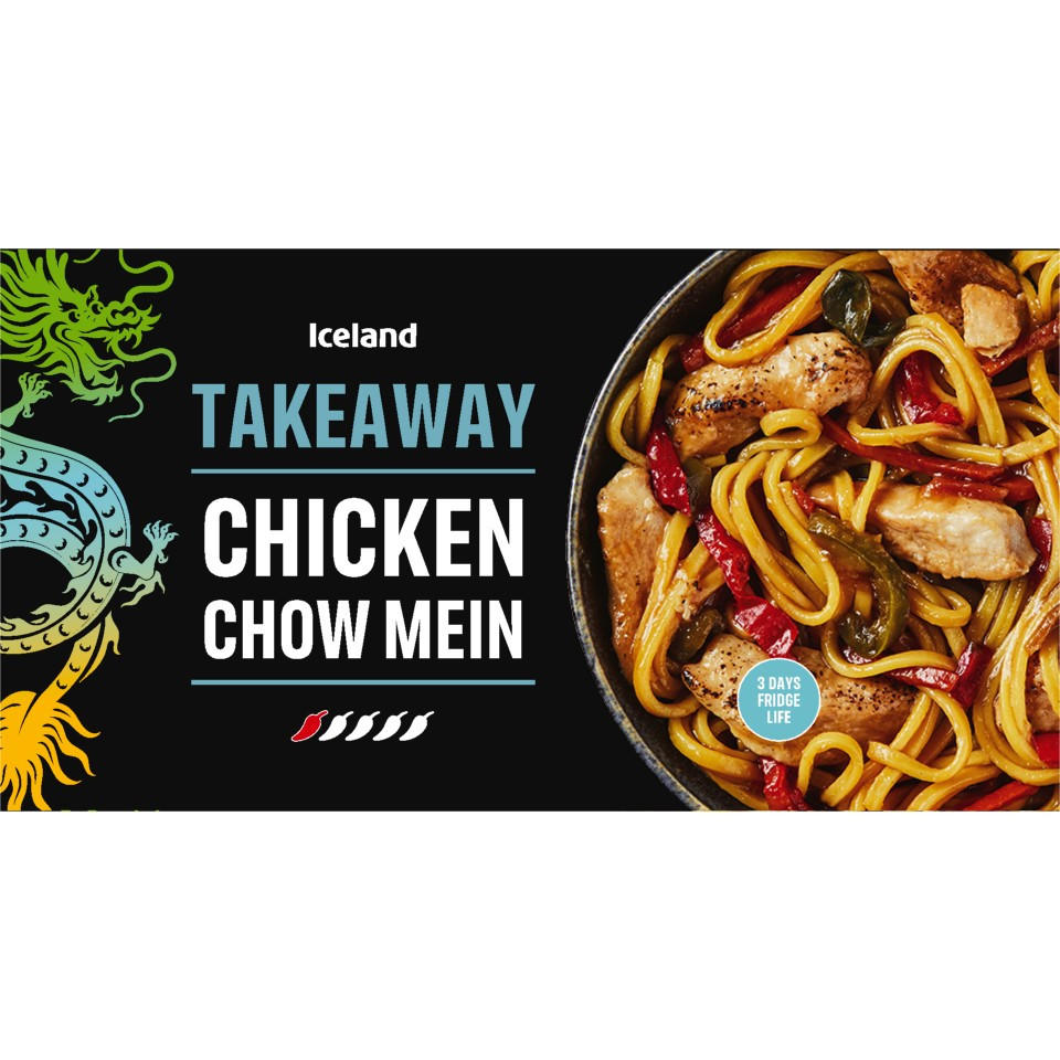 Iceland Takeaway Chicken Chow Mein 375g