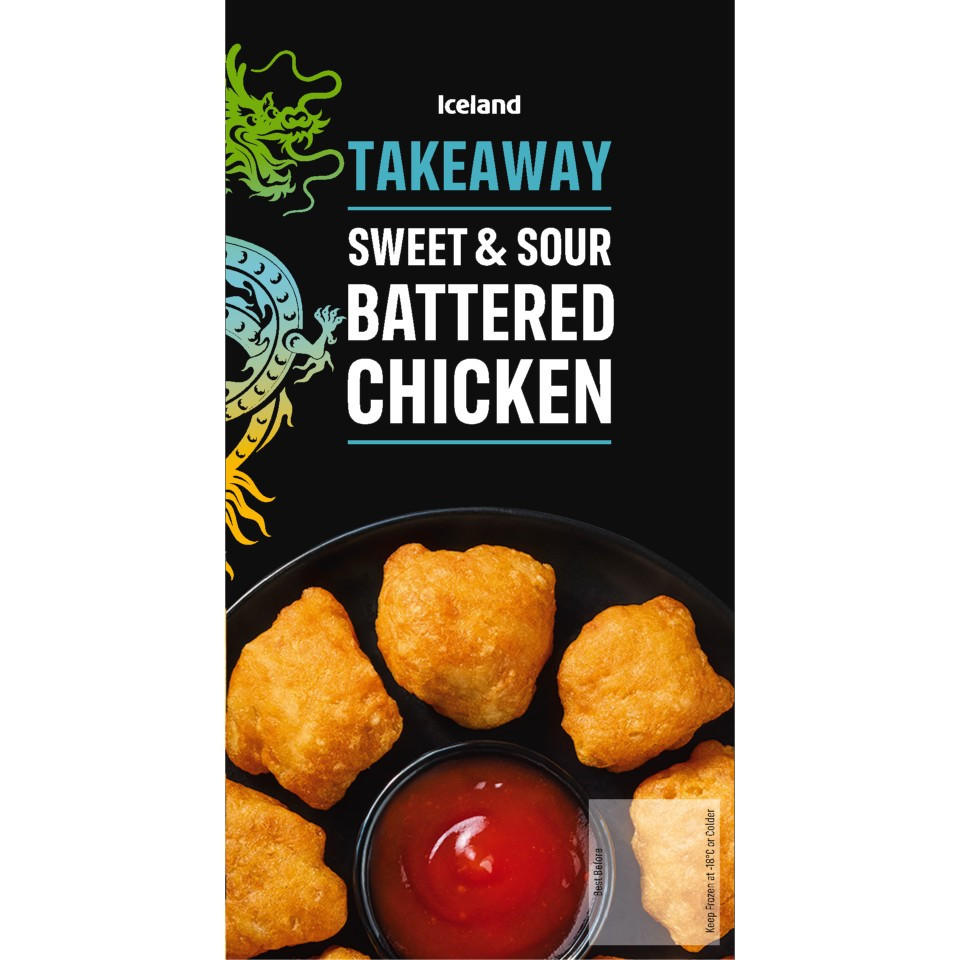 Iceland Sweet & Sour Battered Chicken 229g