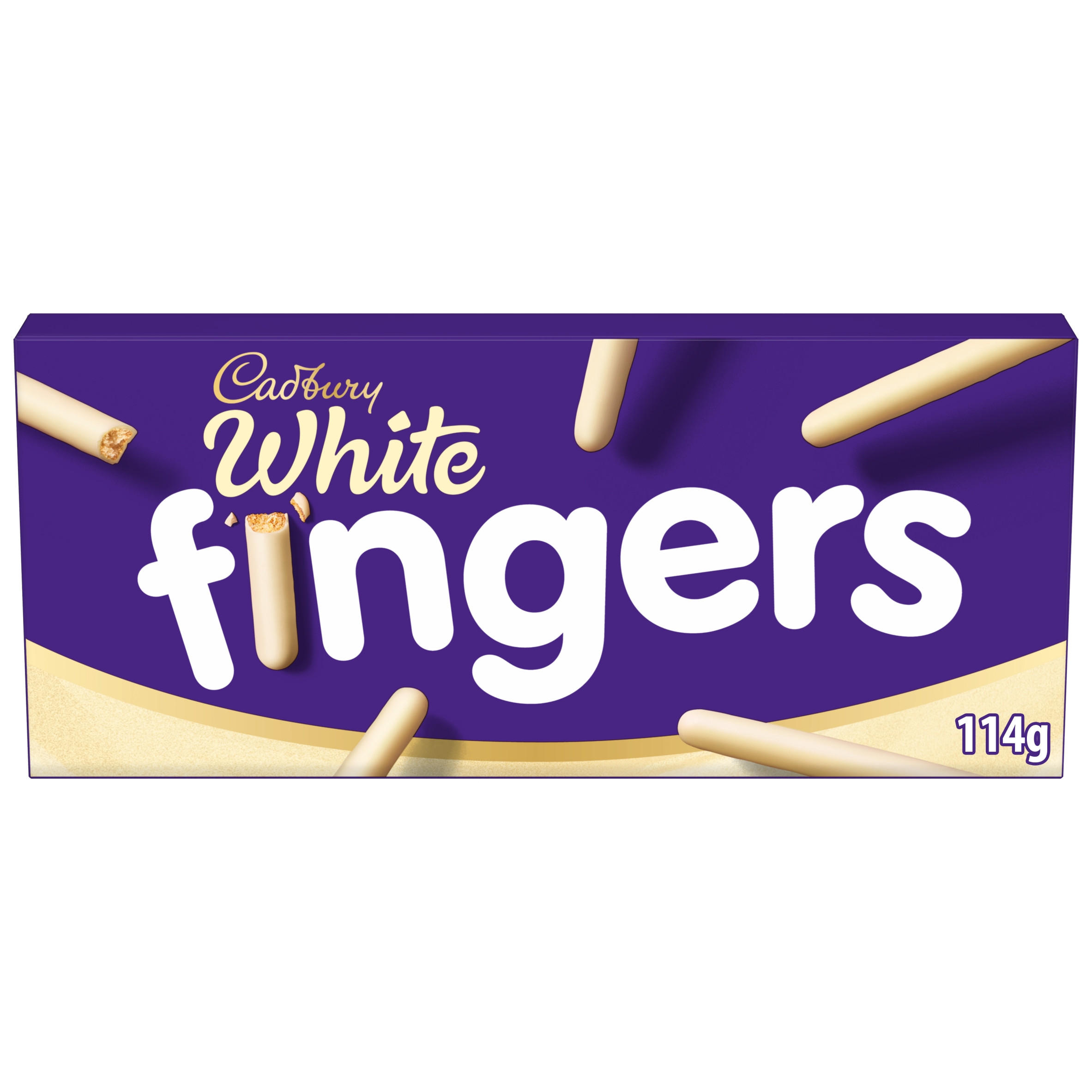 Cadbury Fingers White Chocolate Covered Biscuits 114g