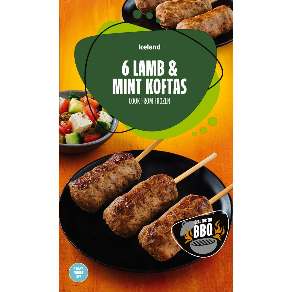 Iceland 6 Lamb & Mint Koftas 300g