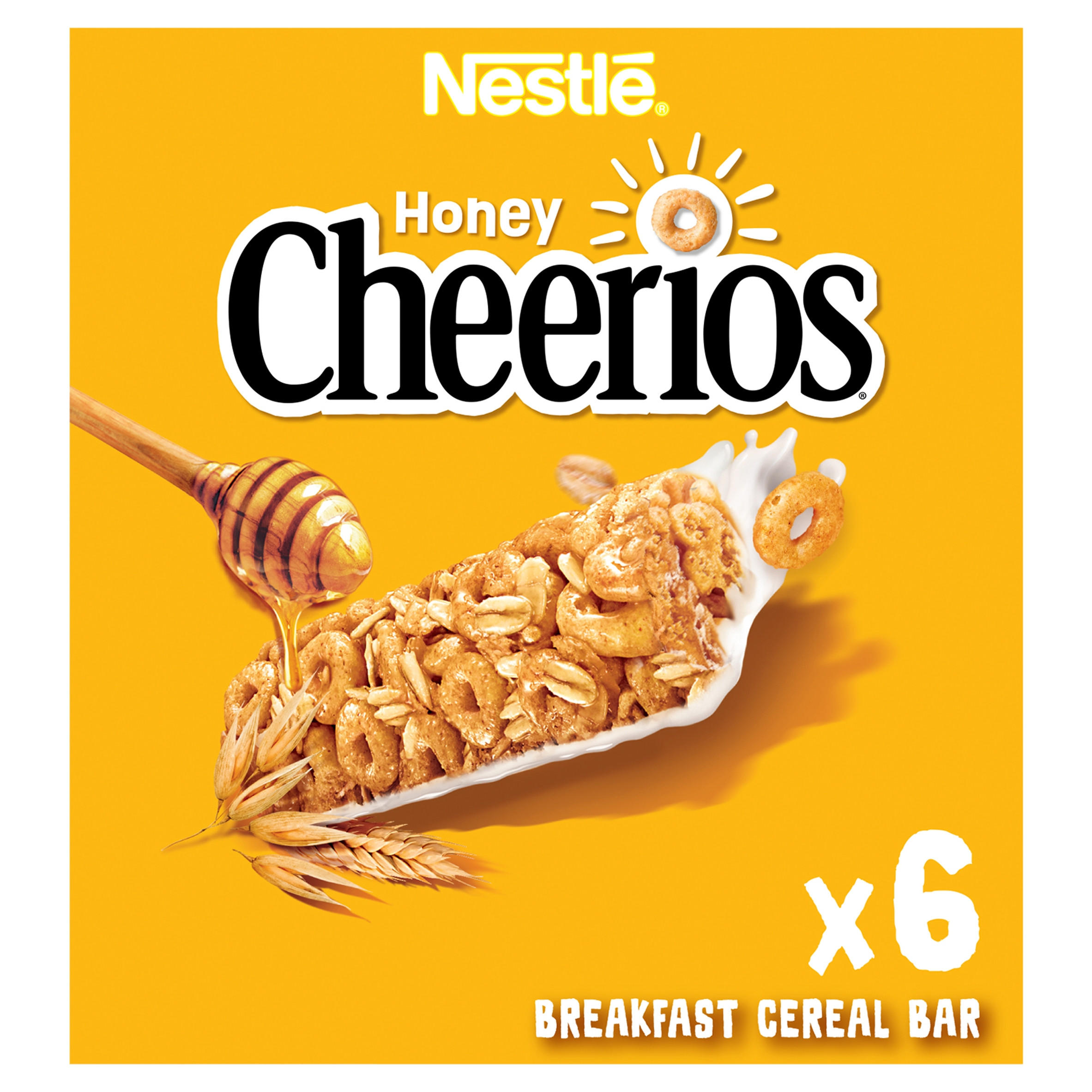Nestlé Cheerios Honey Hoop Breakfast Cereal Bars Multipack 6 x 22g 150g