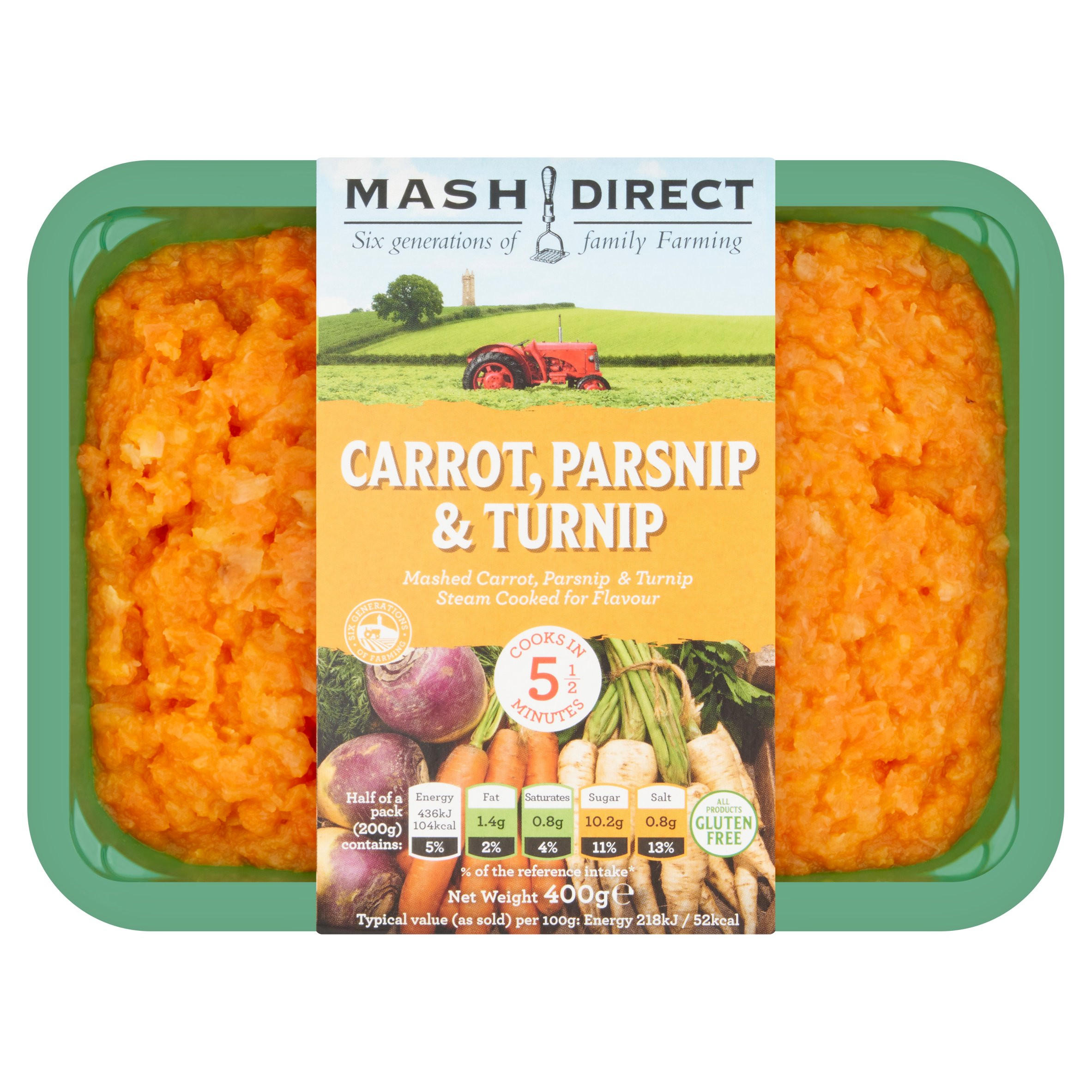 Mash Direct Carrot, Parsnip & Turnip 400g