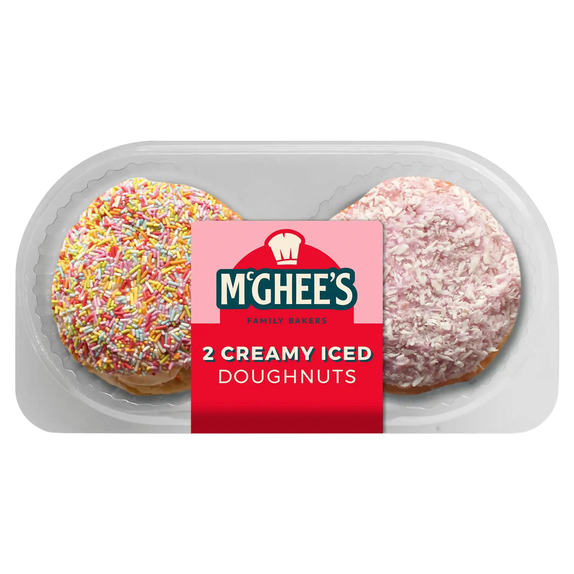 McGhee's Family Bakers 2 Creamy Iced Doughnuts