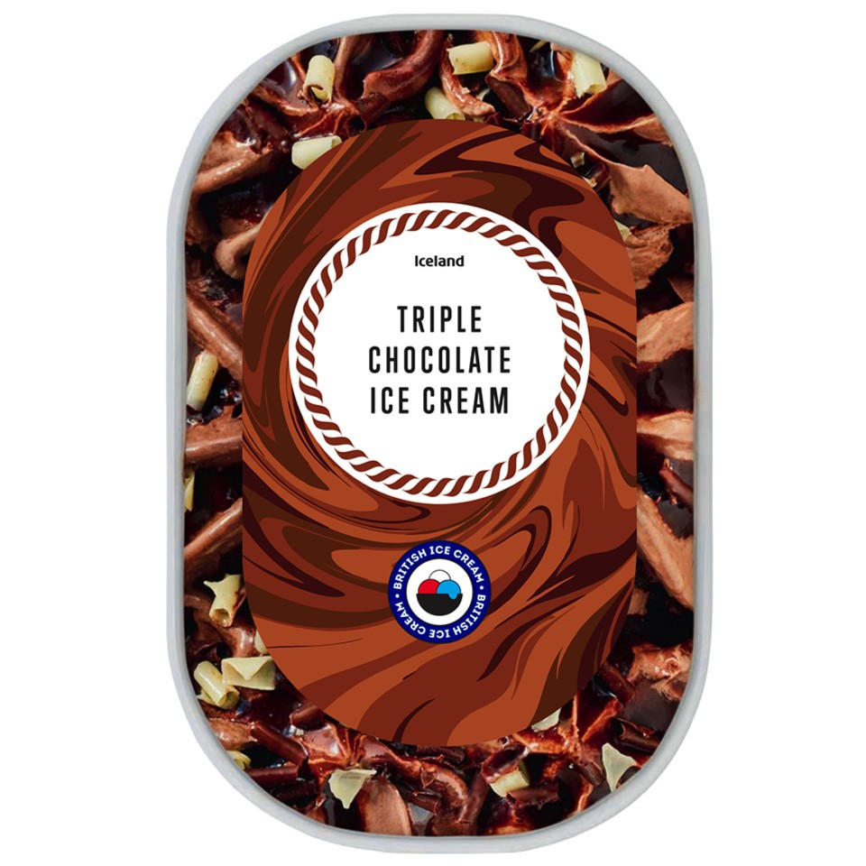Iceland Triple Chocolate Ice Cream 900ml