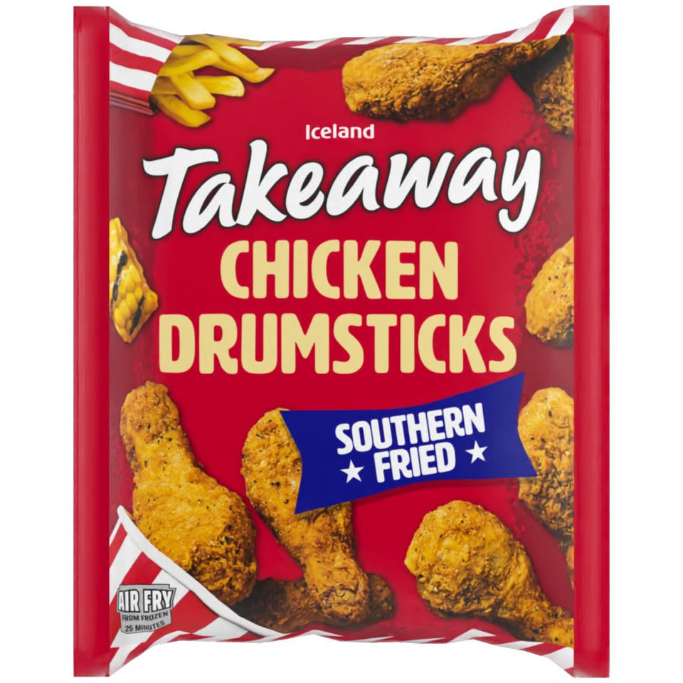 Iceland Southern Fried Chicken Drumsticks 600g