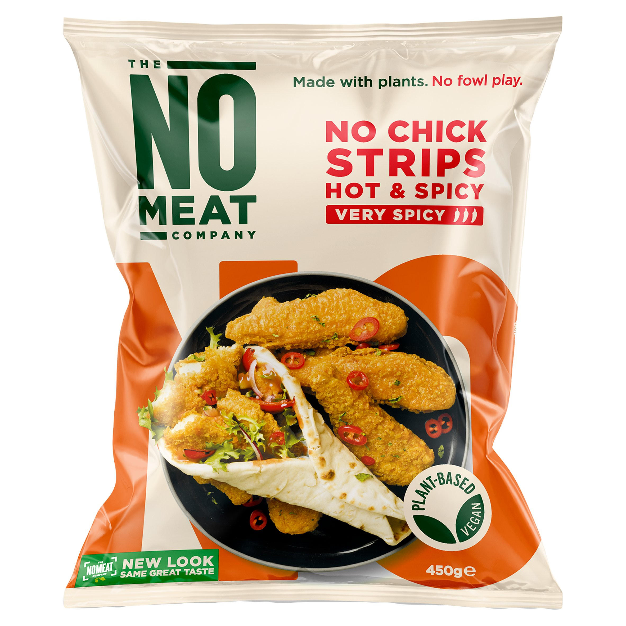 The No Meat Company Hot & Spicy No Chick Strips 450g