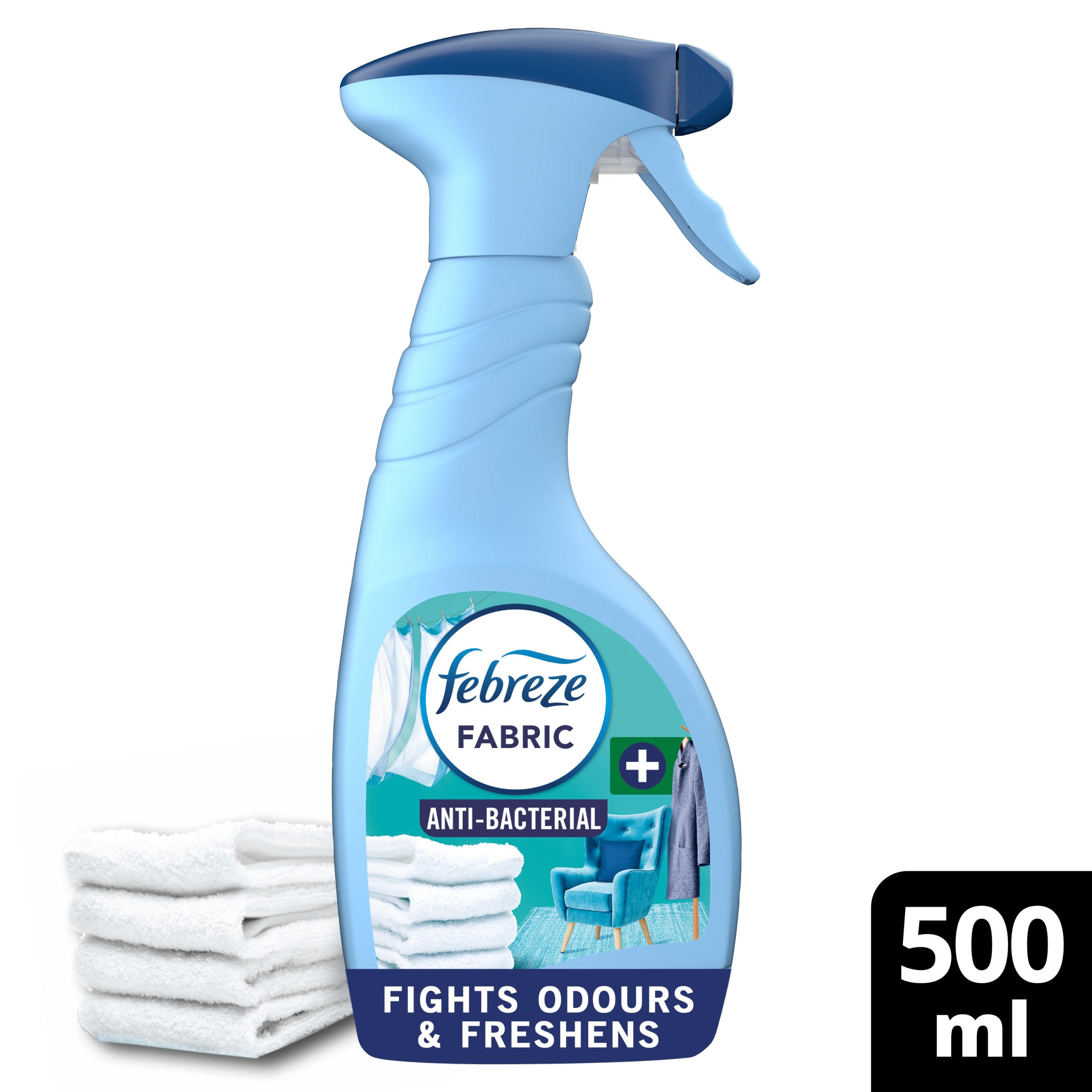 Febreze Antibac Fabric Freshener Fresh Linen 500ML