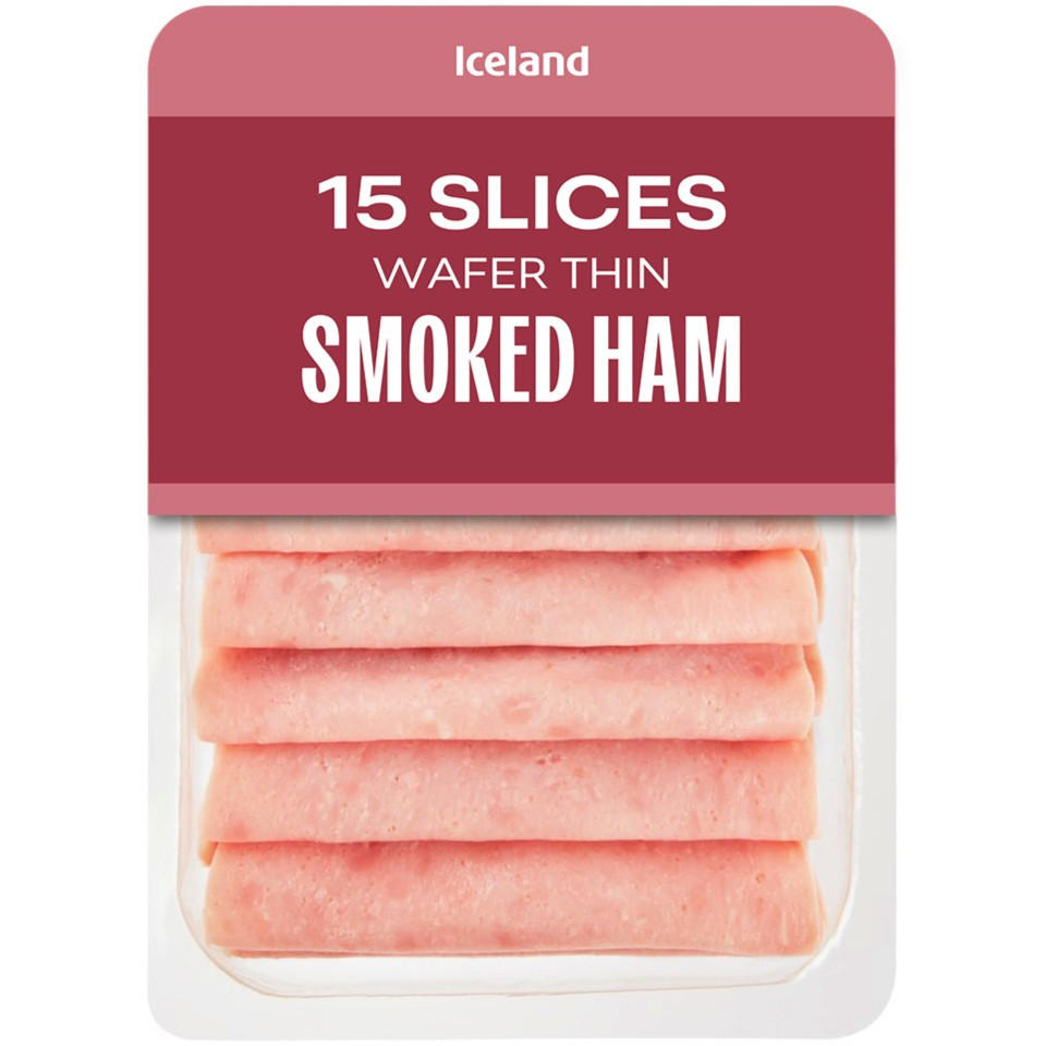 Iceland Wafer Thin Smoked Ham 120g