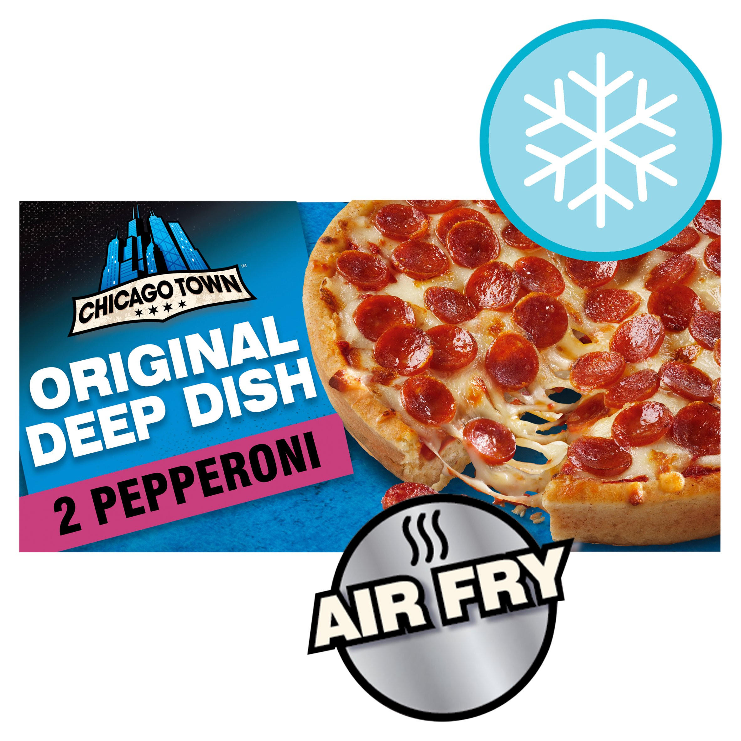 Chicago Town 2 Deep Dish Pepperoni Mini Pizzas 2 x 155g