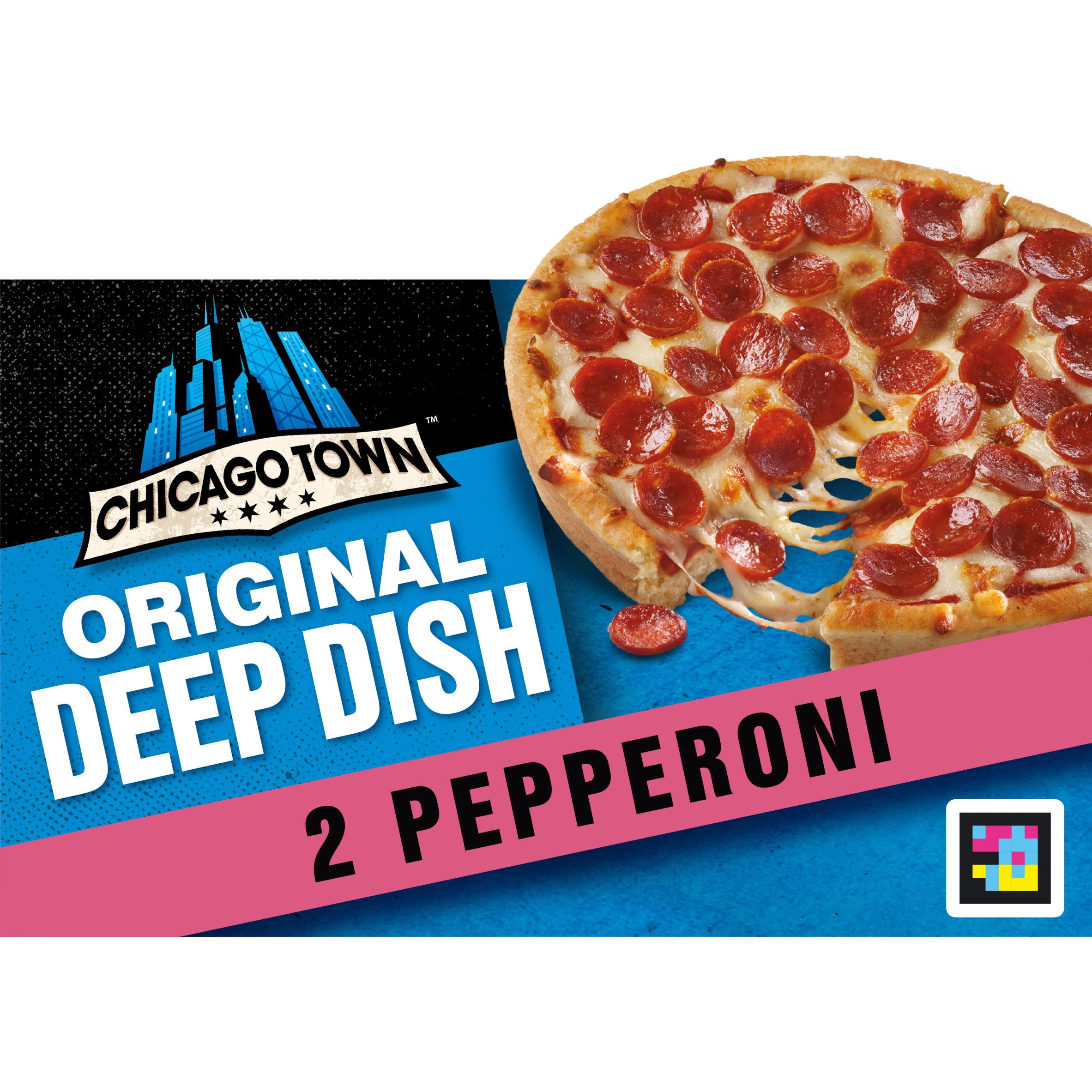 Chicago Town 2 Deep Dish Pepperoni Mini Pizzas 2 x 155g
