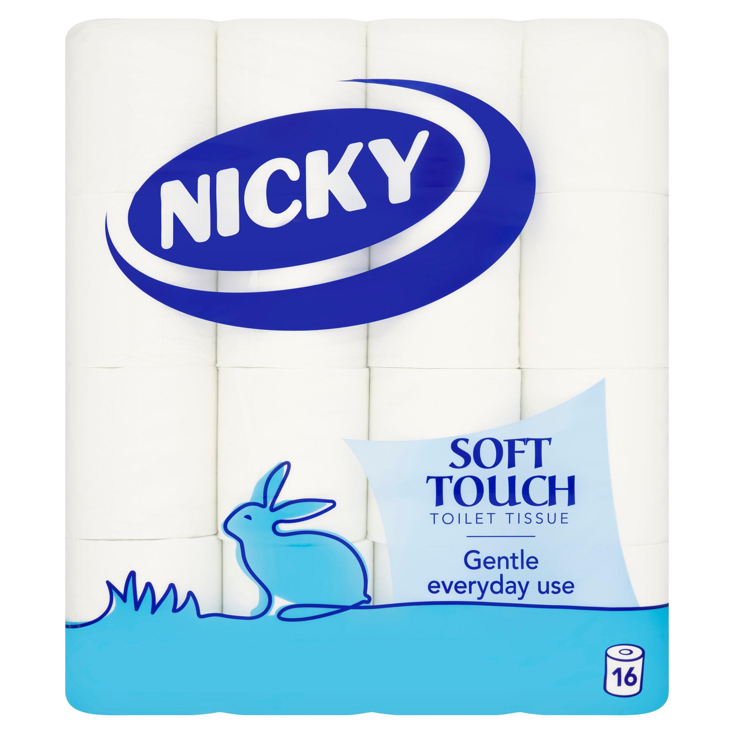 Nicky Soft Touch Toilet Tissue 16 Rolls