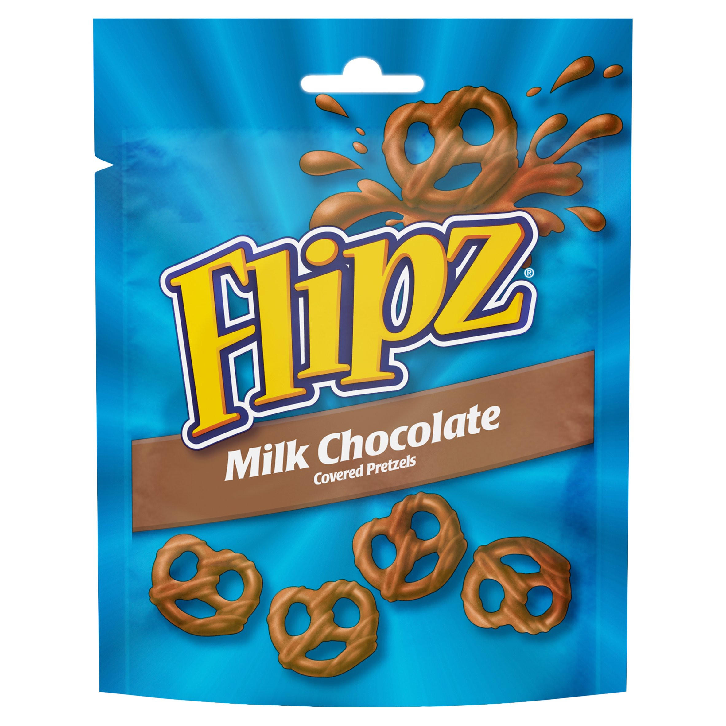 Flipz Milk Chocolate Coated Pretzel Snacks 90g