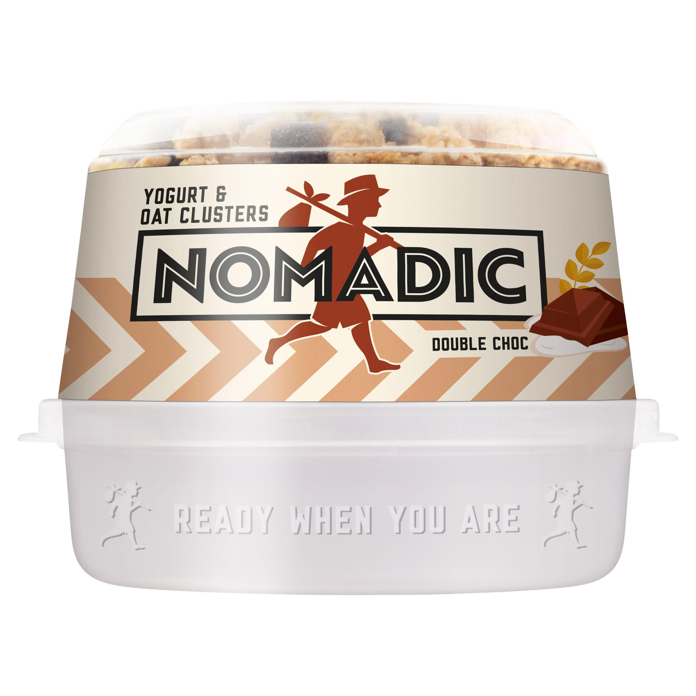 Nomadic Yogurt & Oat Clusters Double Choc 169g