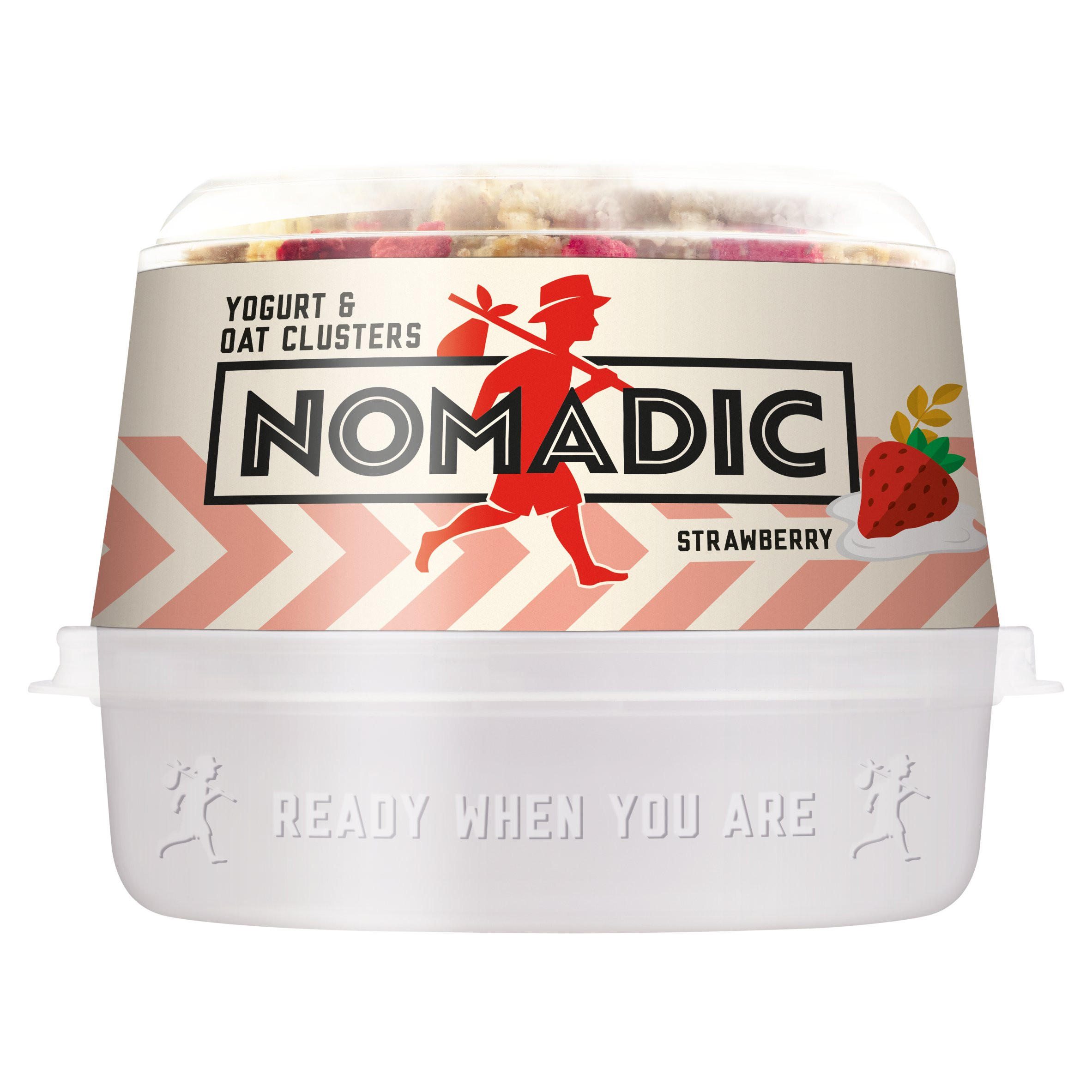 Nomadic Yogurt & Oat Clusters Strawberry 169g