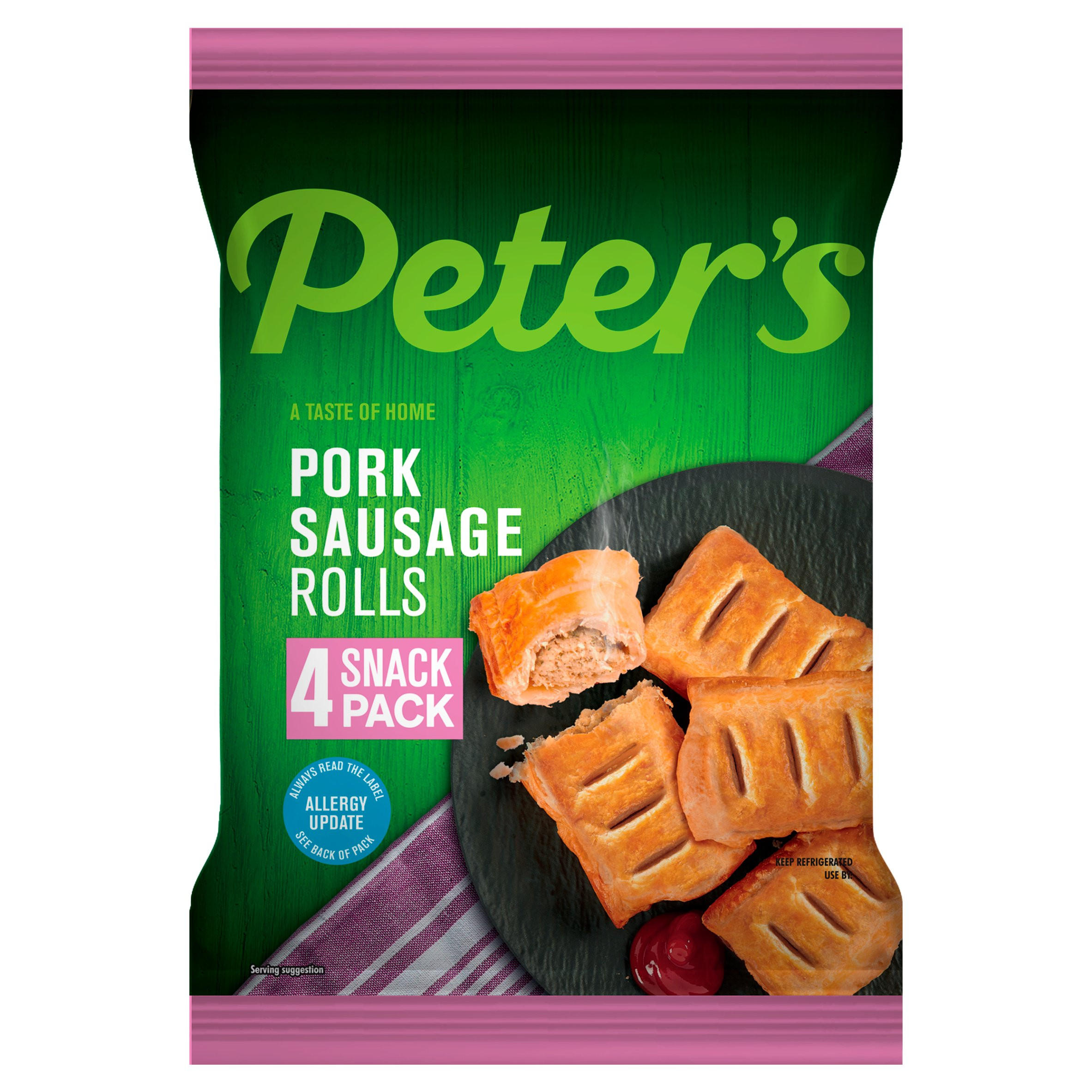 Peter's 4 Pork Sausage Rolls
