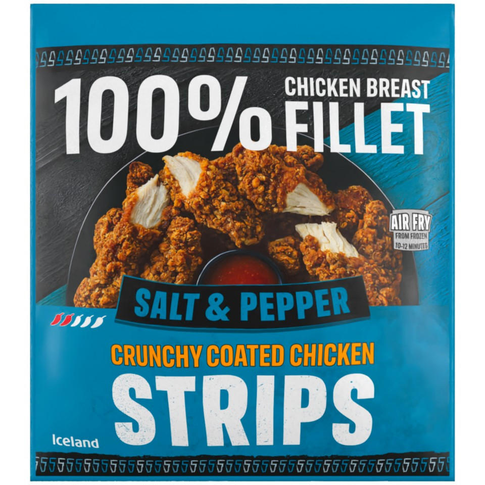 Iceland Salt & Pepper Crunchy Coated Chicken Strips 500g