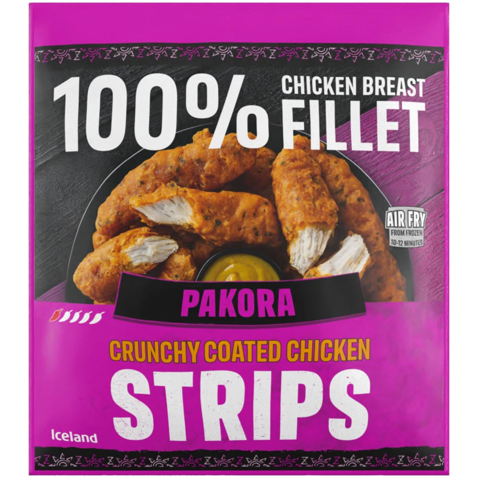 Iceland Pakora Crunchy Coated Chicken Strips 500g