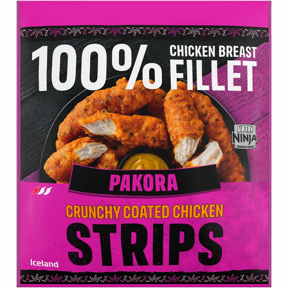 Iceland Pakora Crunchy Coated Chicken Strips 500g