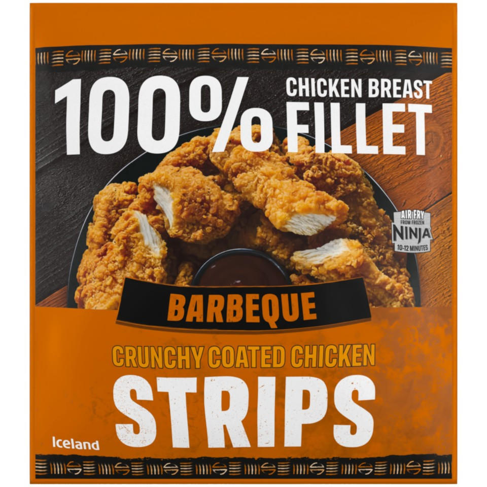 Iceland Barbeque Crunchy Coated Chicken Strips 500g