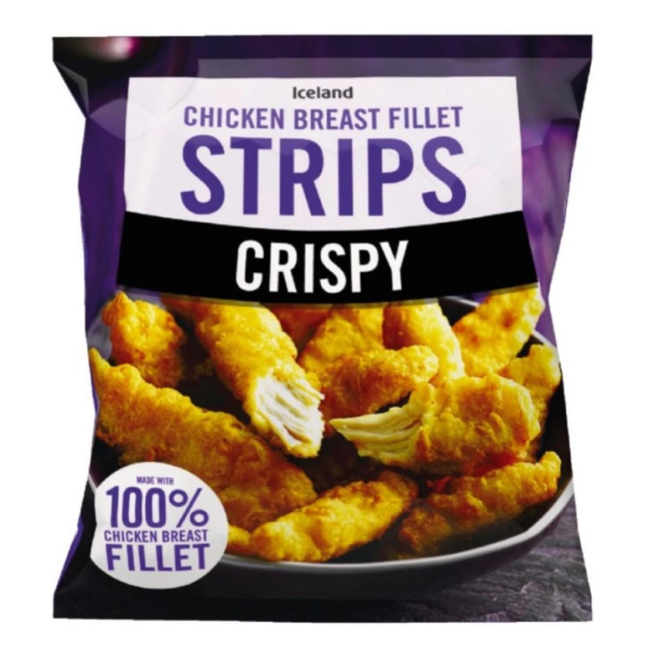 Iceland Crispy Crunchy Coated Chicken Strips 500g