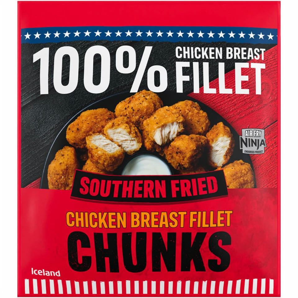 Iceland Southern Fried Chicken Breast Fillet Chunks 500g