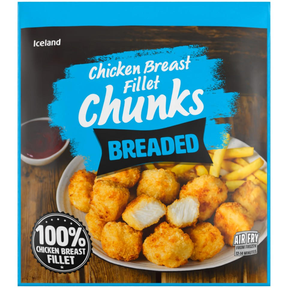 Iceland Breaded Chicken Breast Fillet Chunks 500g