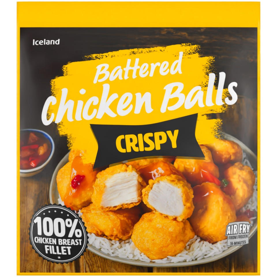 Iceland Crispy Battered Chicken Balls 490g