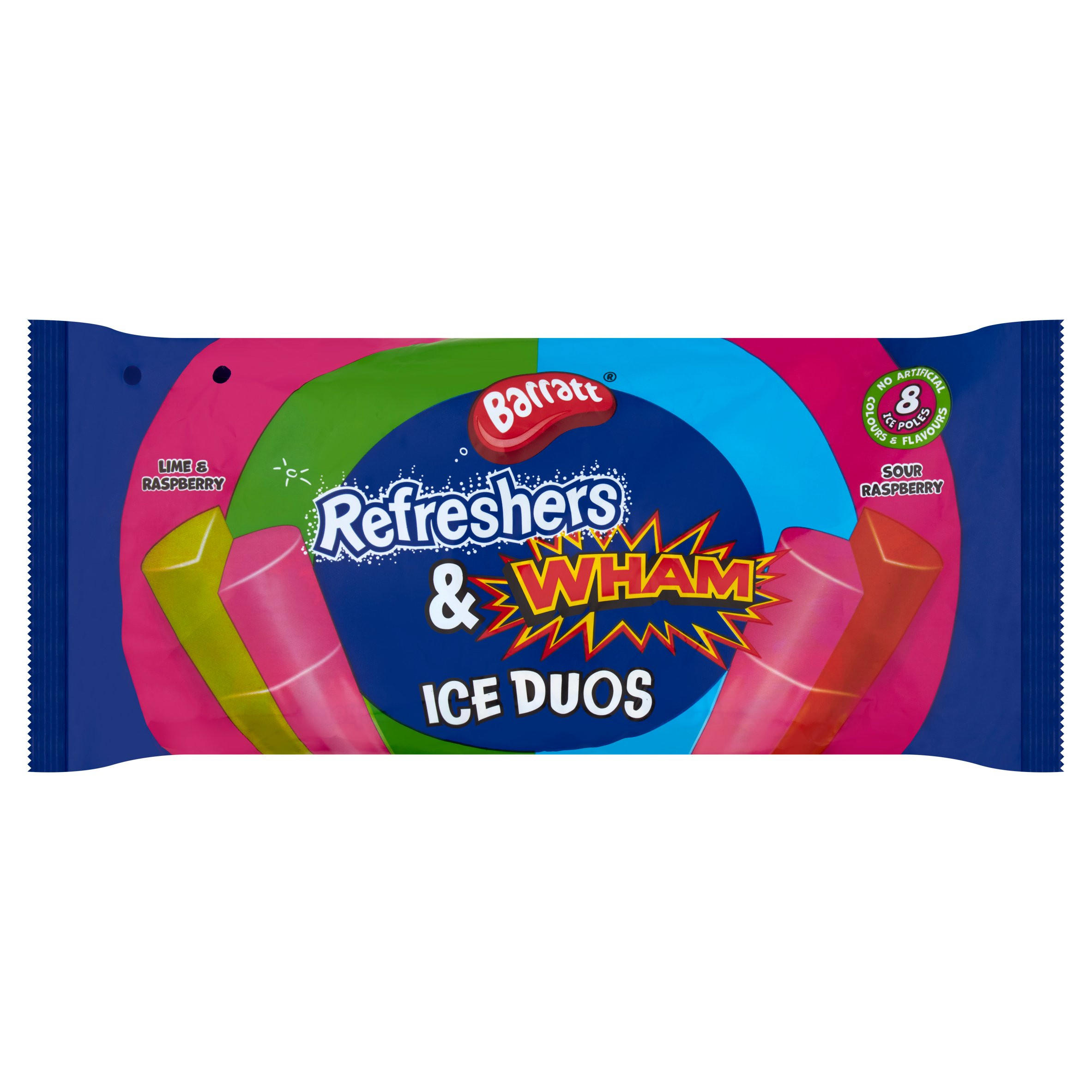Barratt Refreshers & Wham Ice Duos 8 x 80ml (640ml)