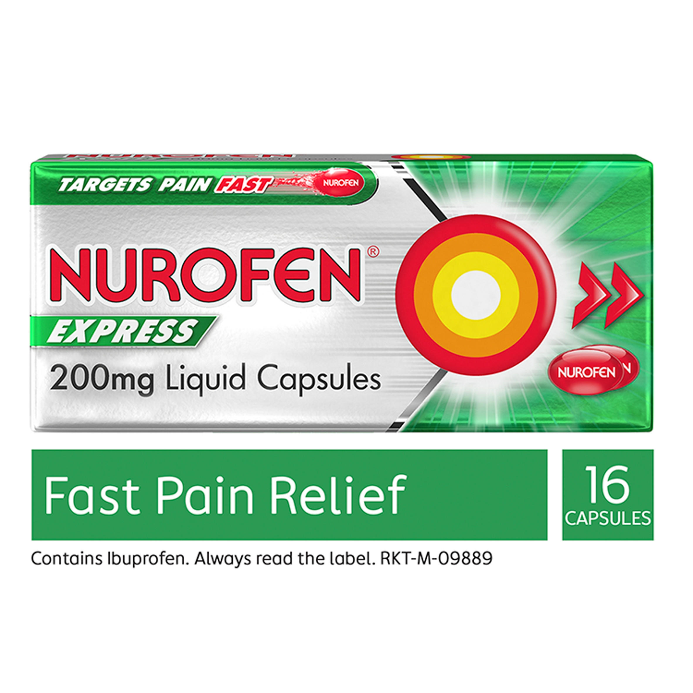 Nurofen Express Pain Relief 200mg Liquid Capsules x16