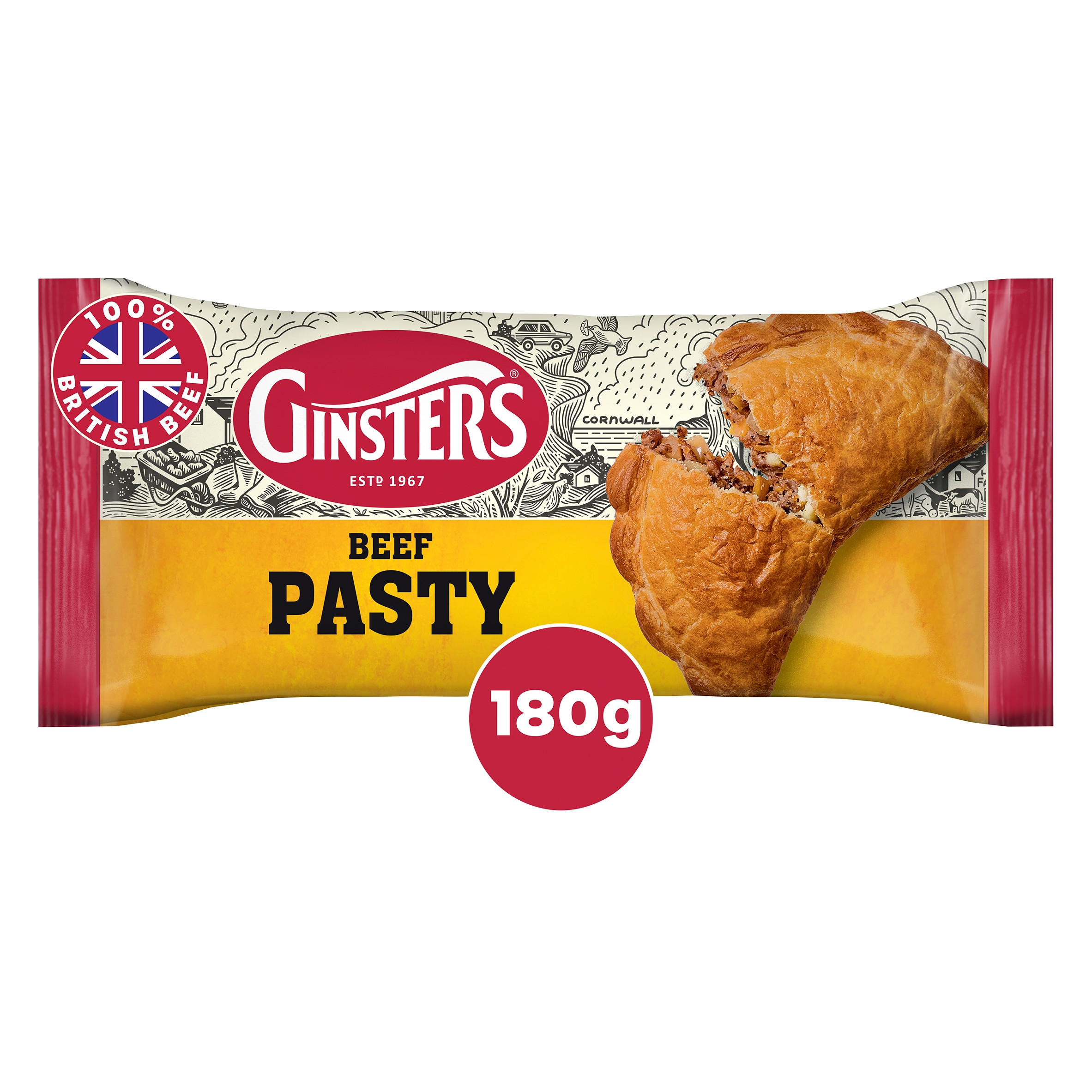 Ginsters Beef Pasty 180g