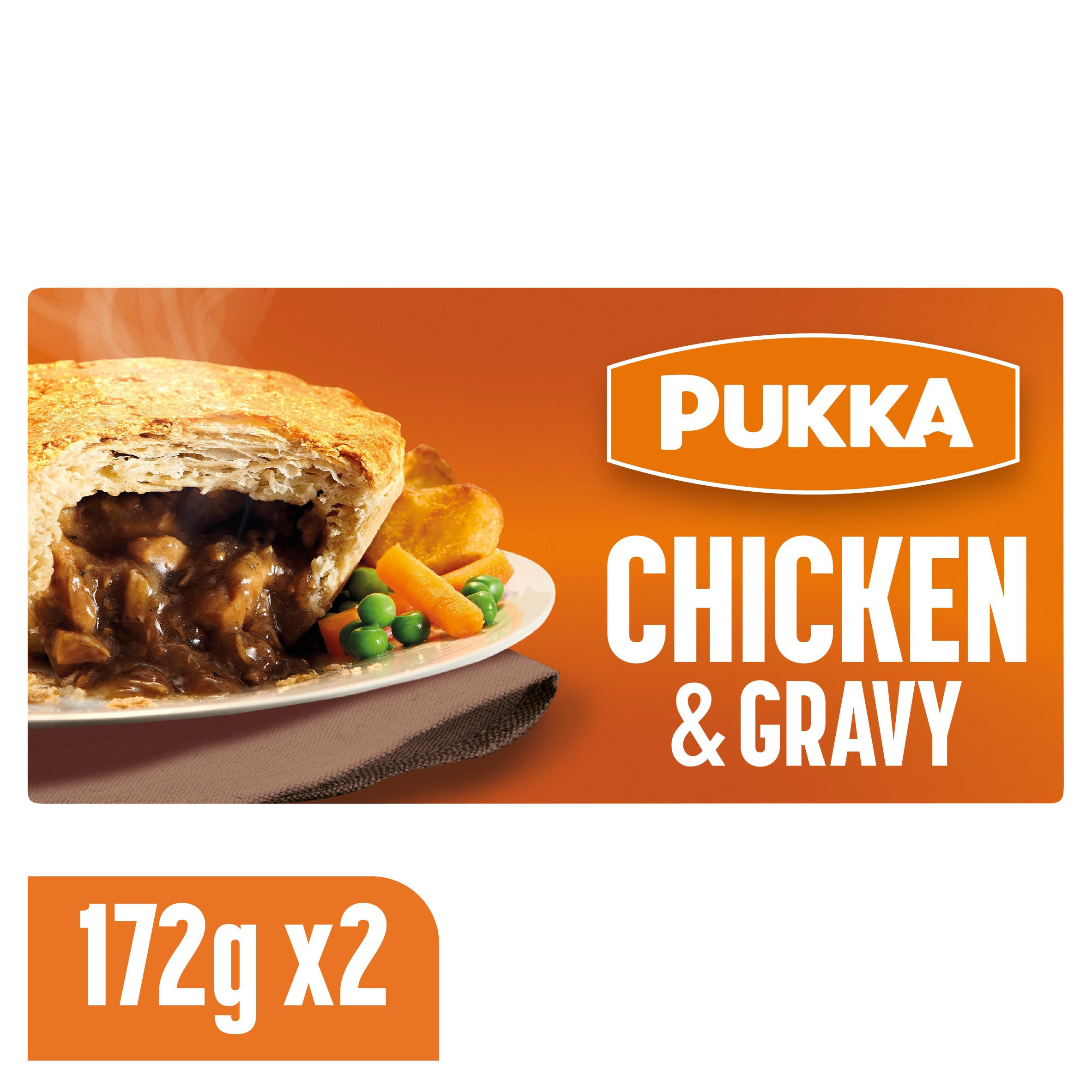 Pukka 2 Puff Pastry Pies Chicken & Gravy