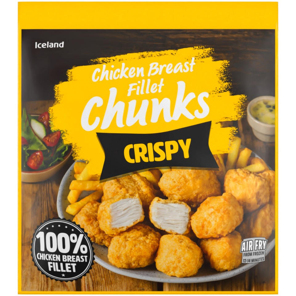 Iceland Crispy Chicken Breast Fillet Chunks 500g