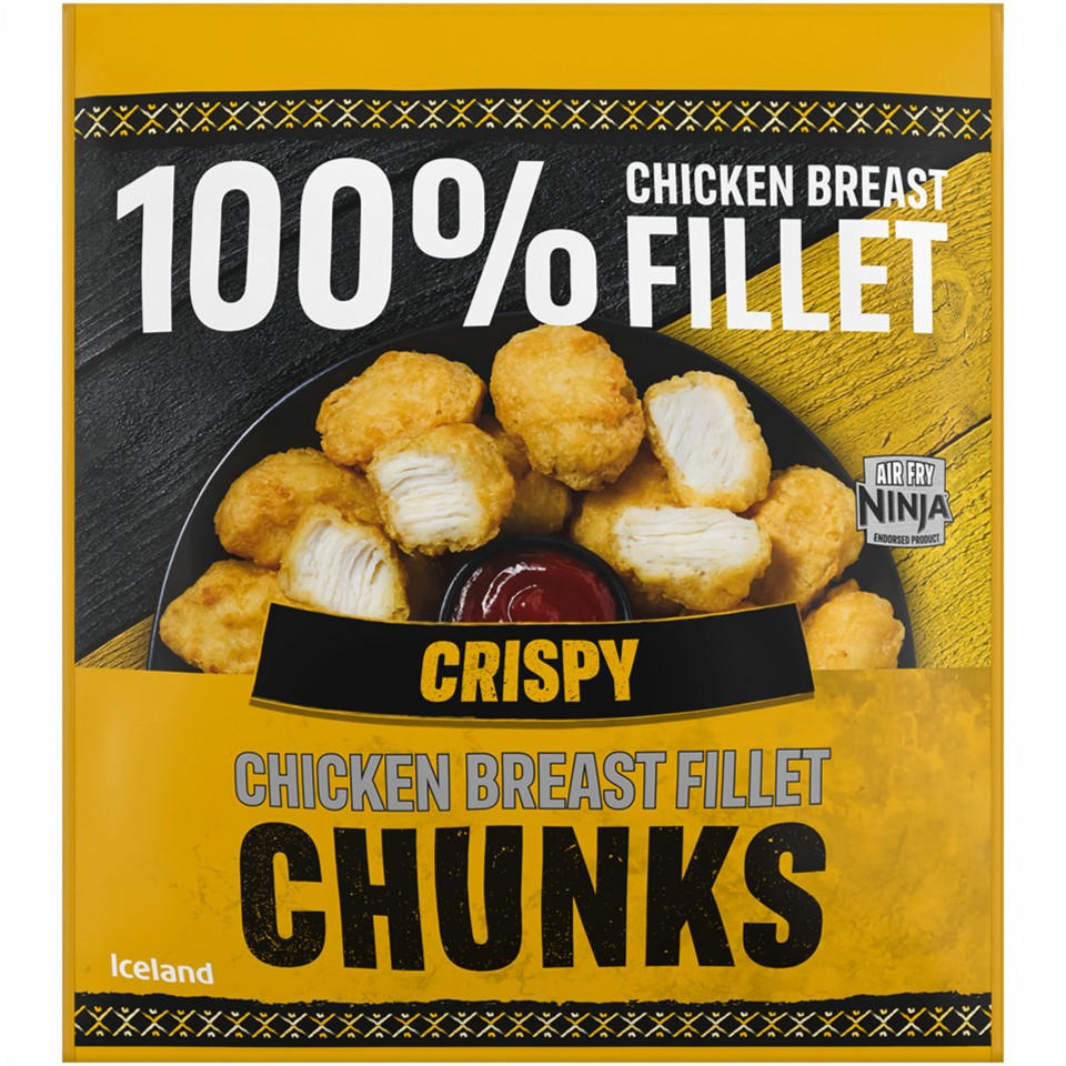 Iceland Crispy Chicken Breast Fillet Chunks 500g