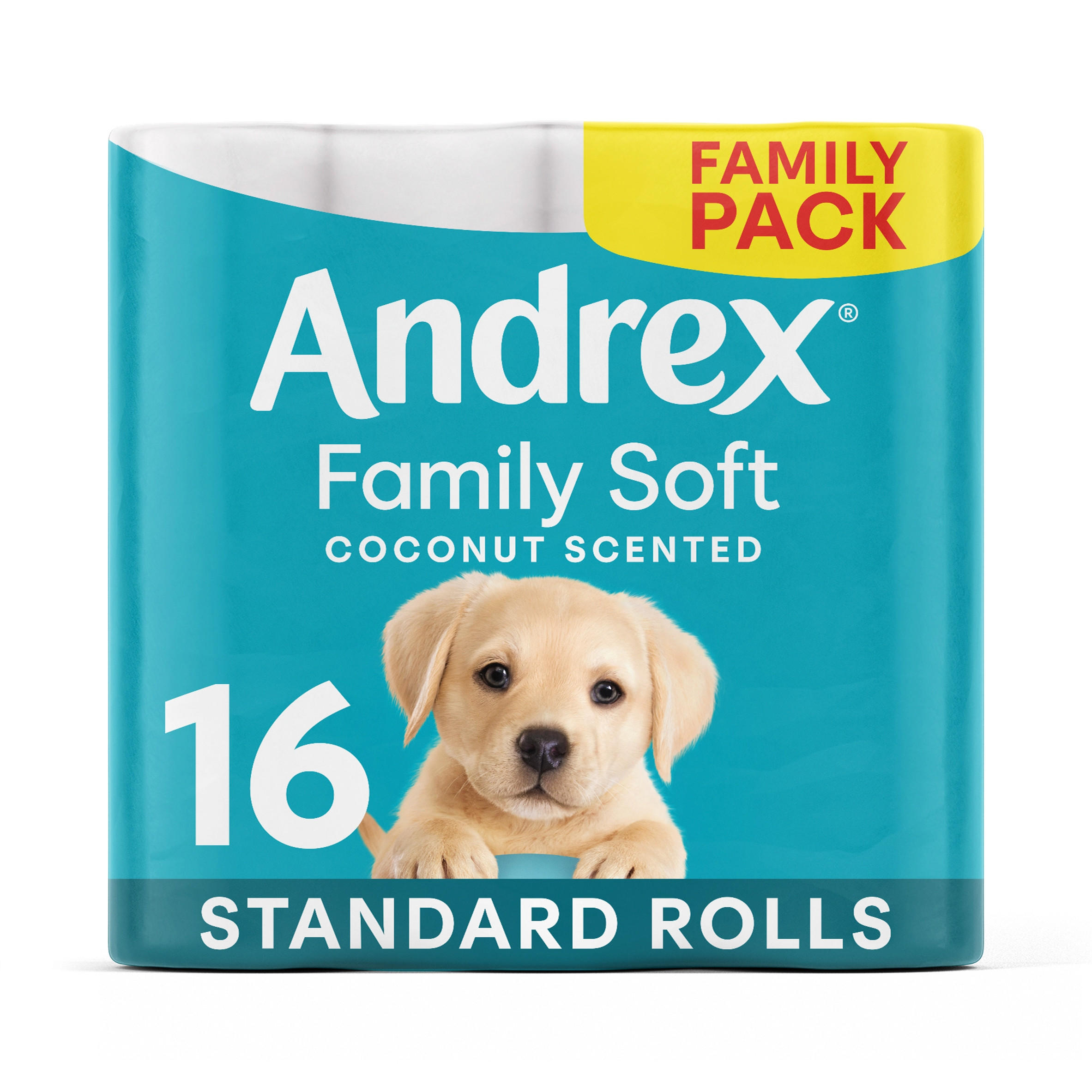 Andrex Family Soft Coconut Scented Toilet Tissue 16 Rolls