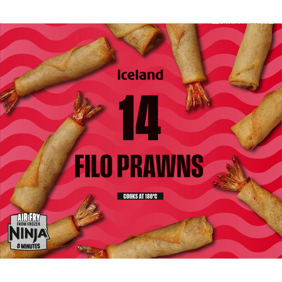 Iceland 14 Filo Prawns 168g