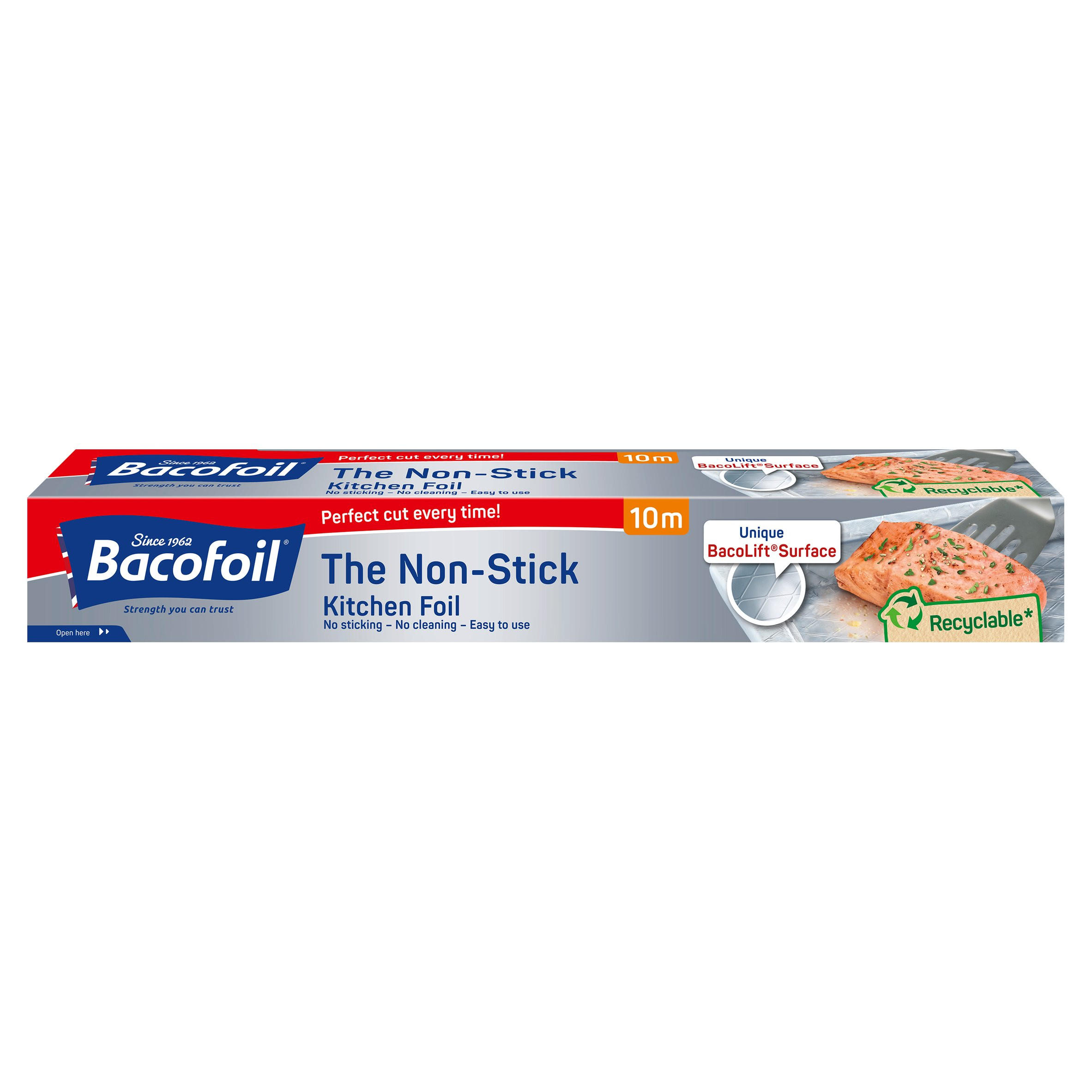 Bacofoil Non-Stick Kitchen Foil with BacoLift Surface and Easy Cut System 30cm x 10m