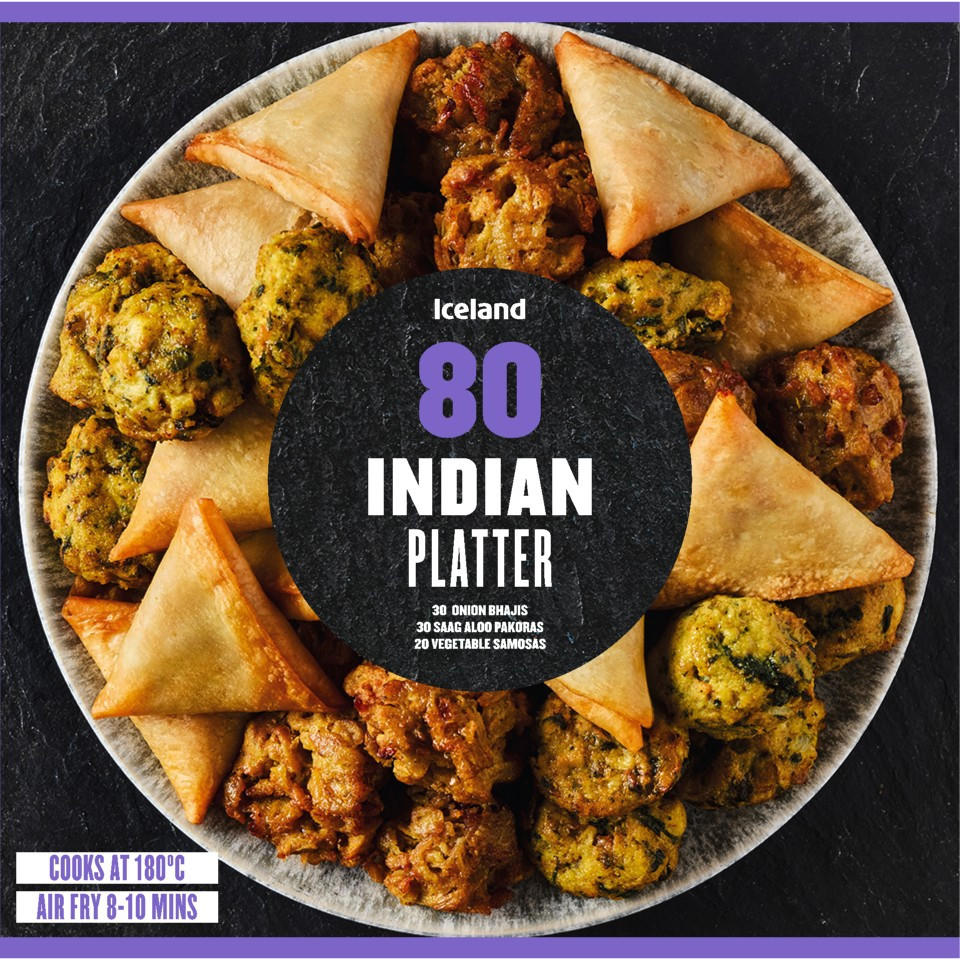 Iceland 80 (APPROX.) Indian Platter 1.2kg