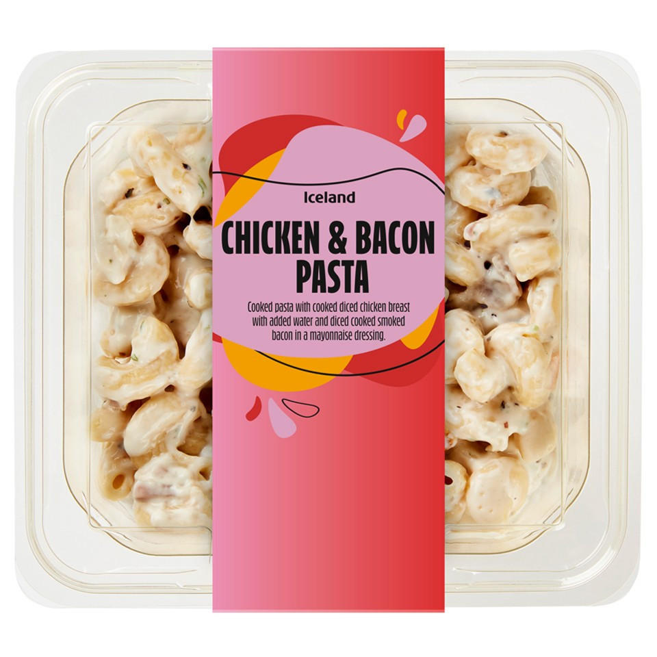 Iceland Chicken and Bacon Pasta 250g