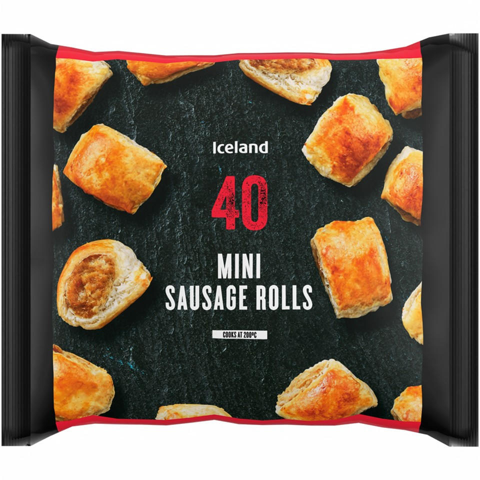 Iceland 40 (Approx.) Mini Sausage Rolls 720g