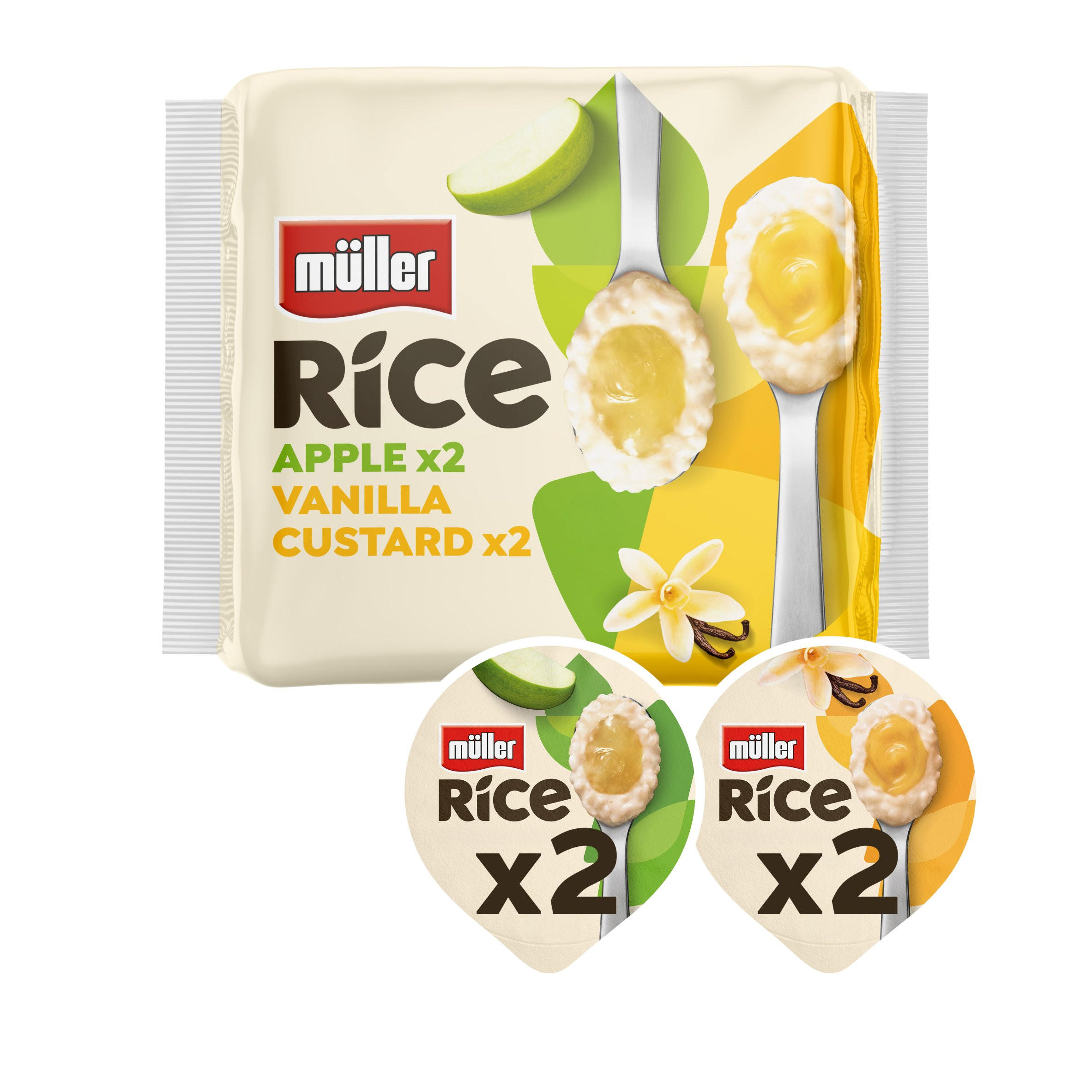 Müller Rice Vanilla Custard & Apple Low Fat Desserts