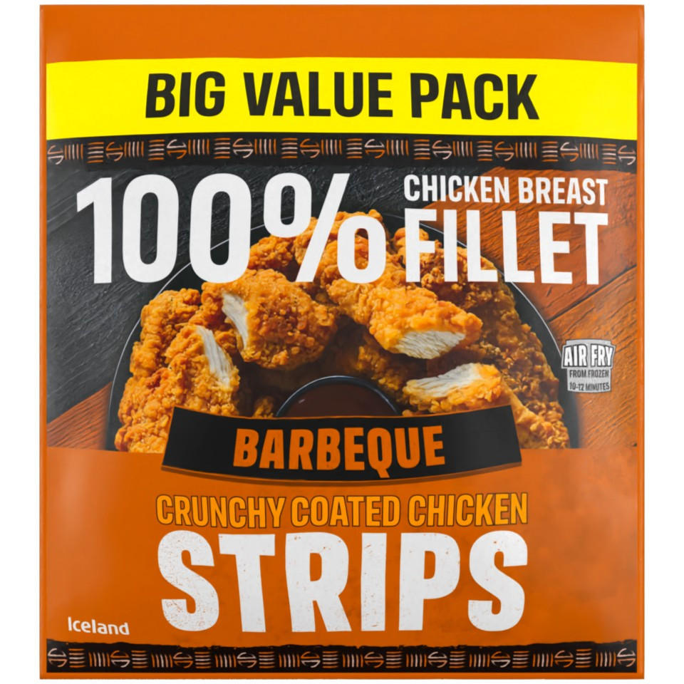 Iceland Barbeque Crunchy Coated Chicken Strips 850g