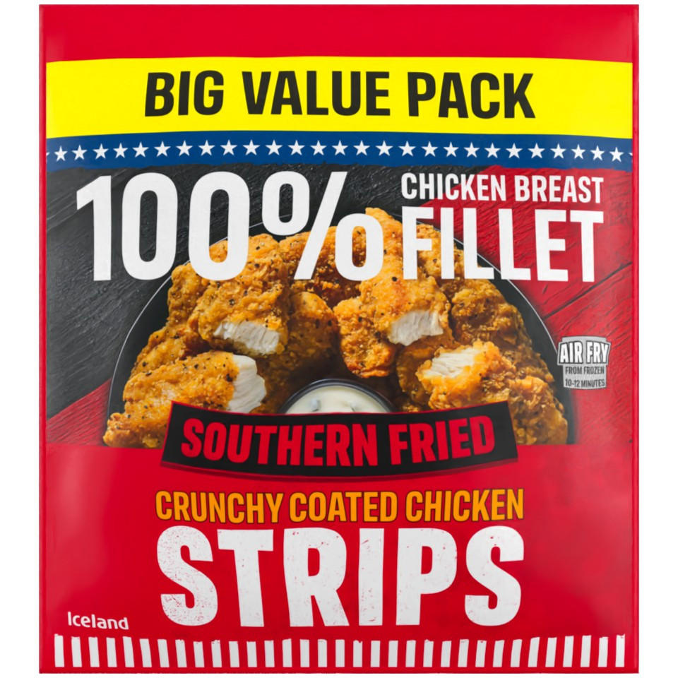Iceland Southern Fried Crunchy Coated Chicken Strips 850g